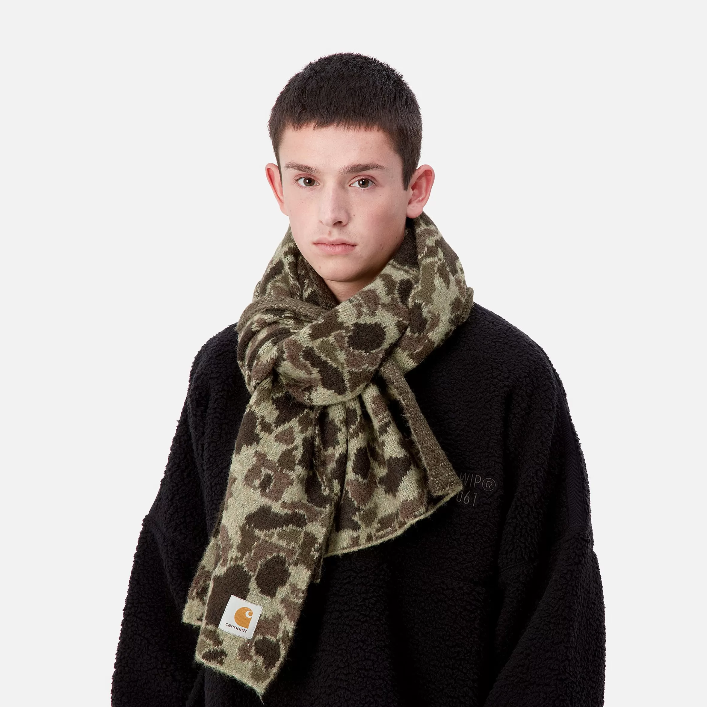 Acessórios | Luvas & Lenços | Carhartt WIP Palmer Scarf Camo Duck Jacquard, Green