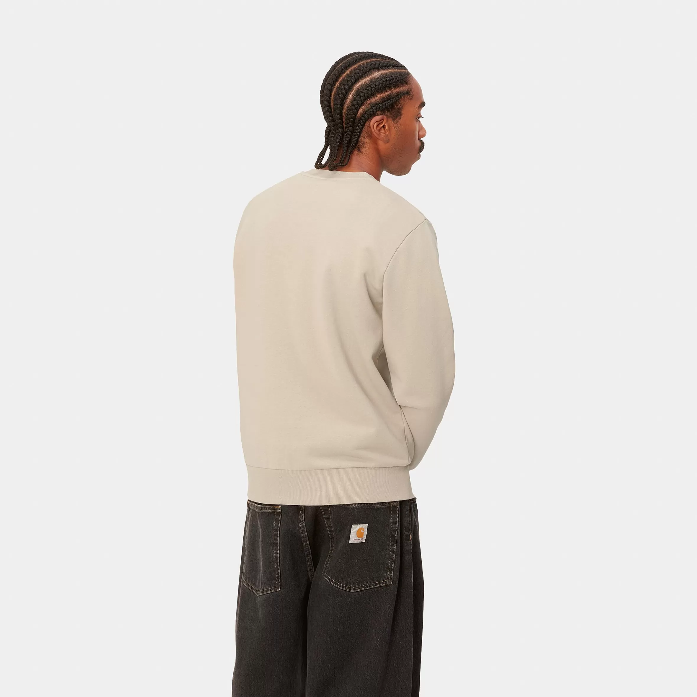 Sweats | Carhartt WIP Script Embroidery Sweat Wall / Black