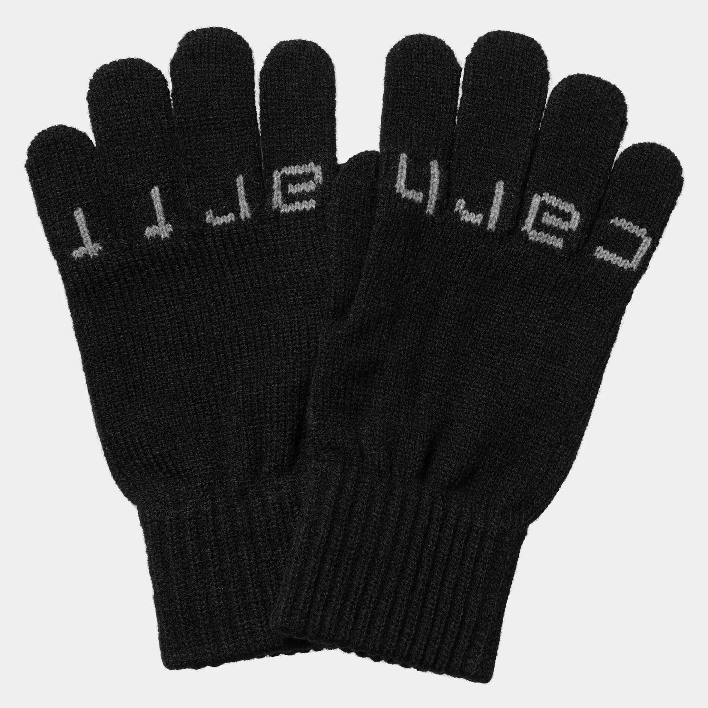 Acessórios | Luvas & Lenços | Carhartt WIP Script Gloves Black / Grey Heather