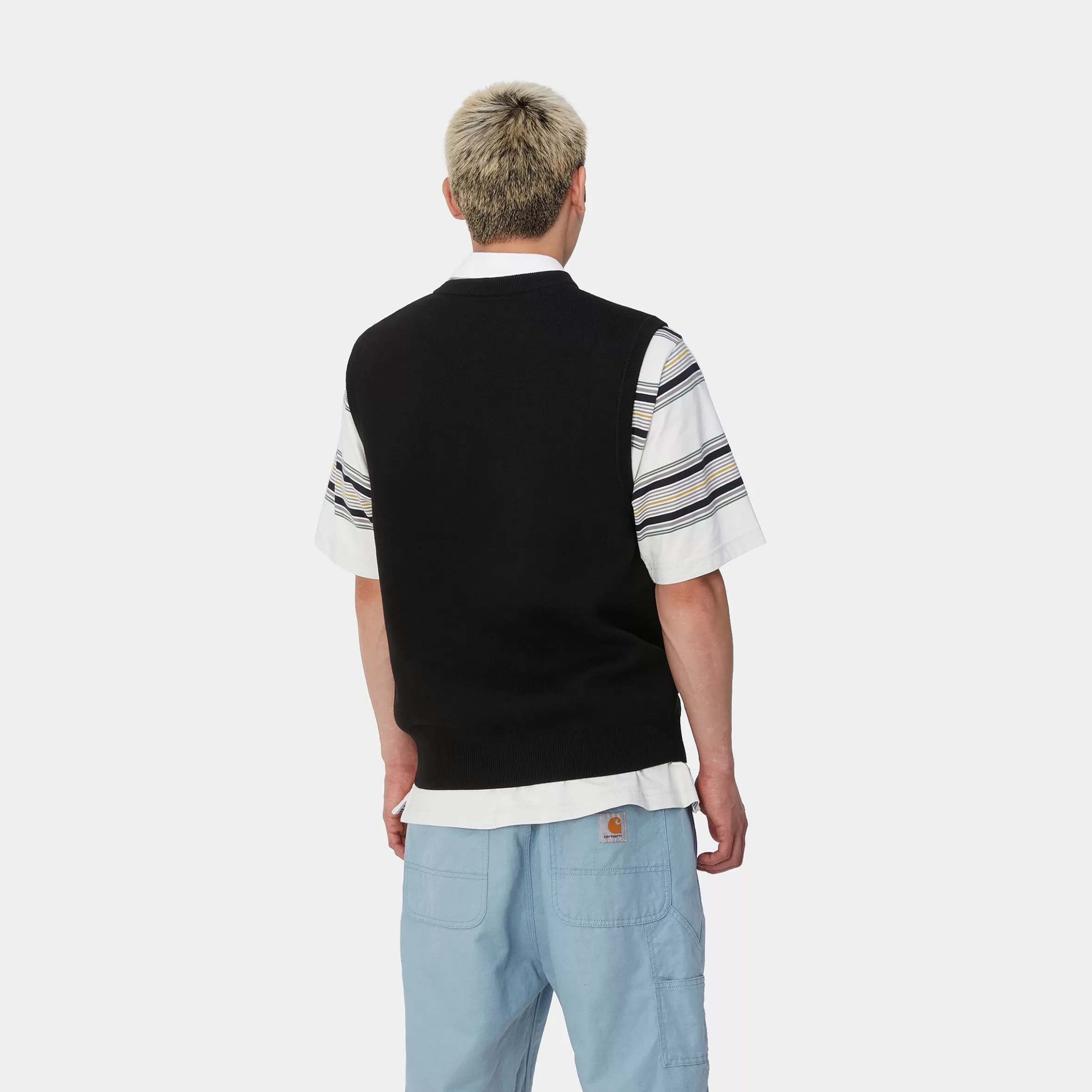 Sweats | Carhartt WIP Script Vest Sweater Black / White