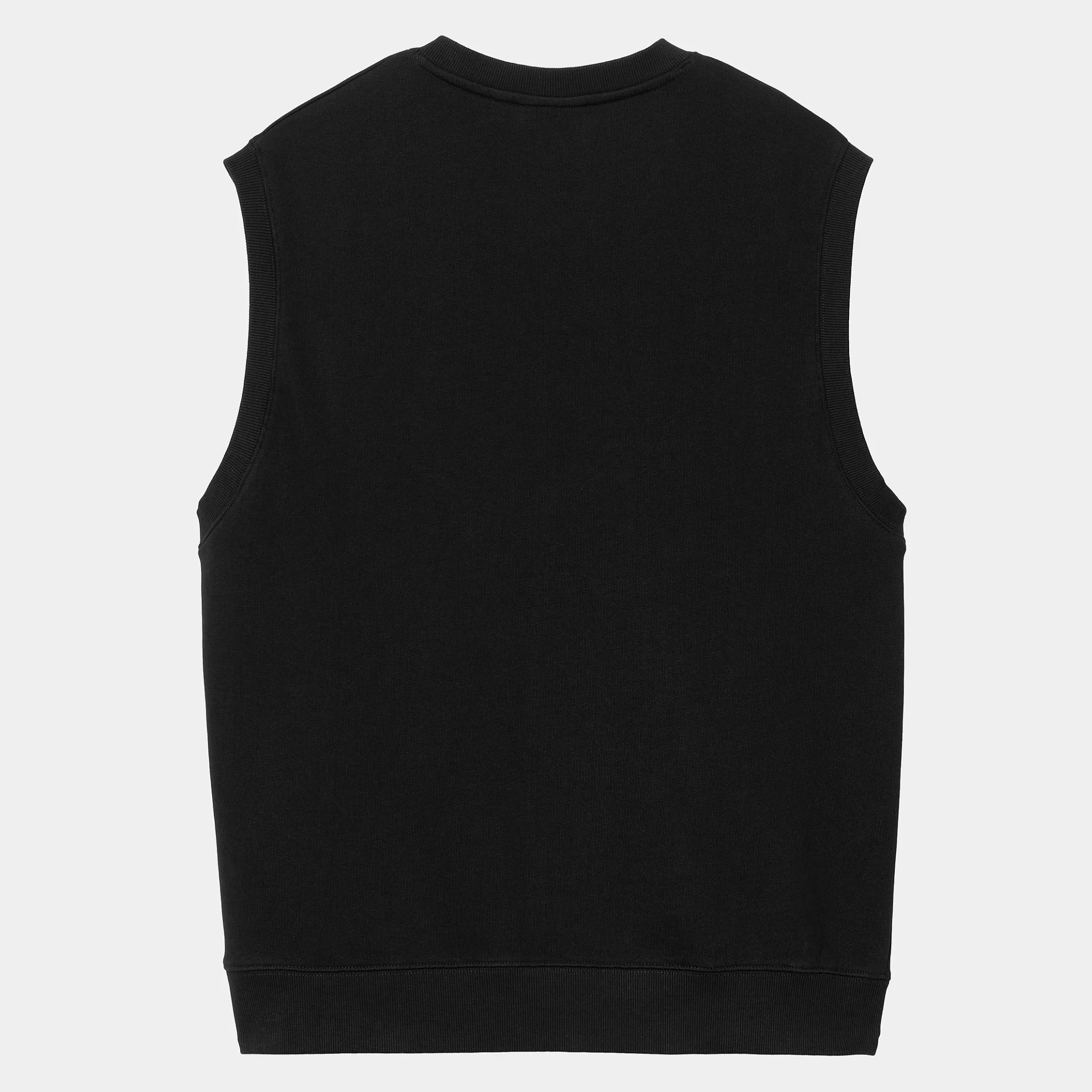 Sweats | Carhartt WIP Script V-Neck Vest Sweatshirt Black / White