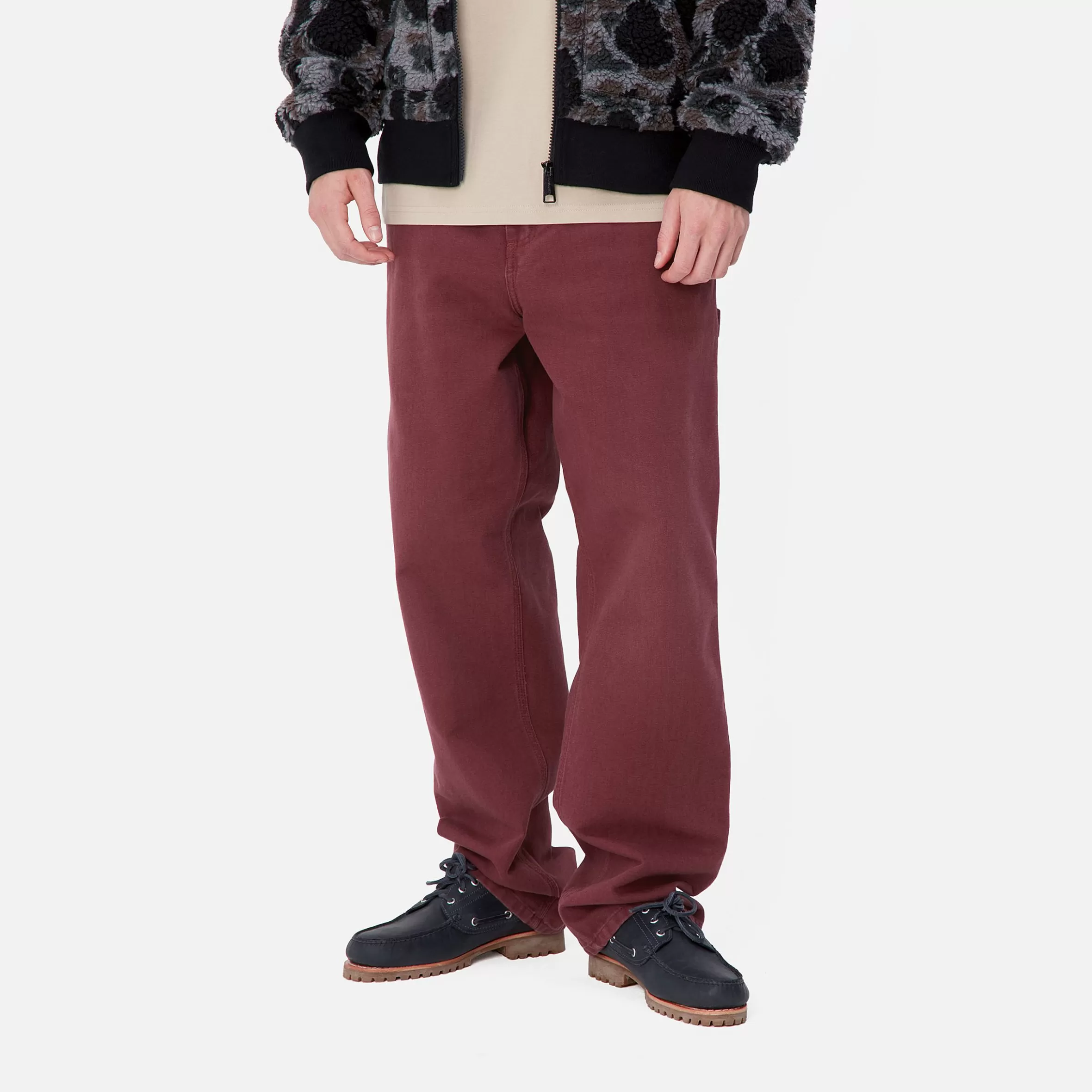 Calças | Carhartt WIP Single Knee Pant Malbec