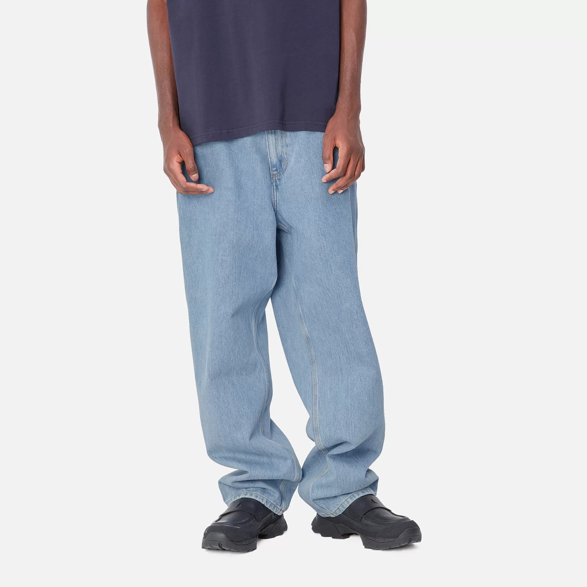 Ganga | Calças | Carhartt WIP Single Knee Pant Blue