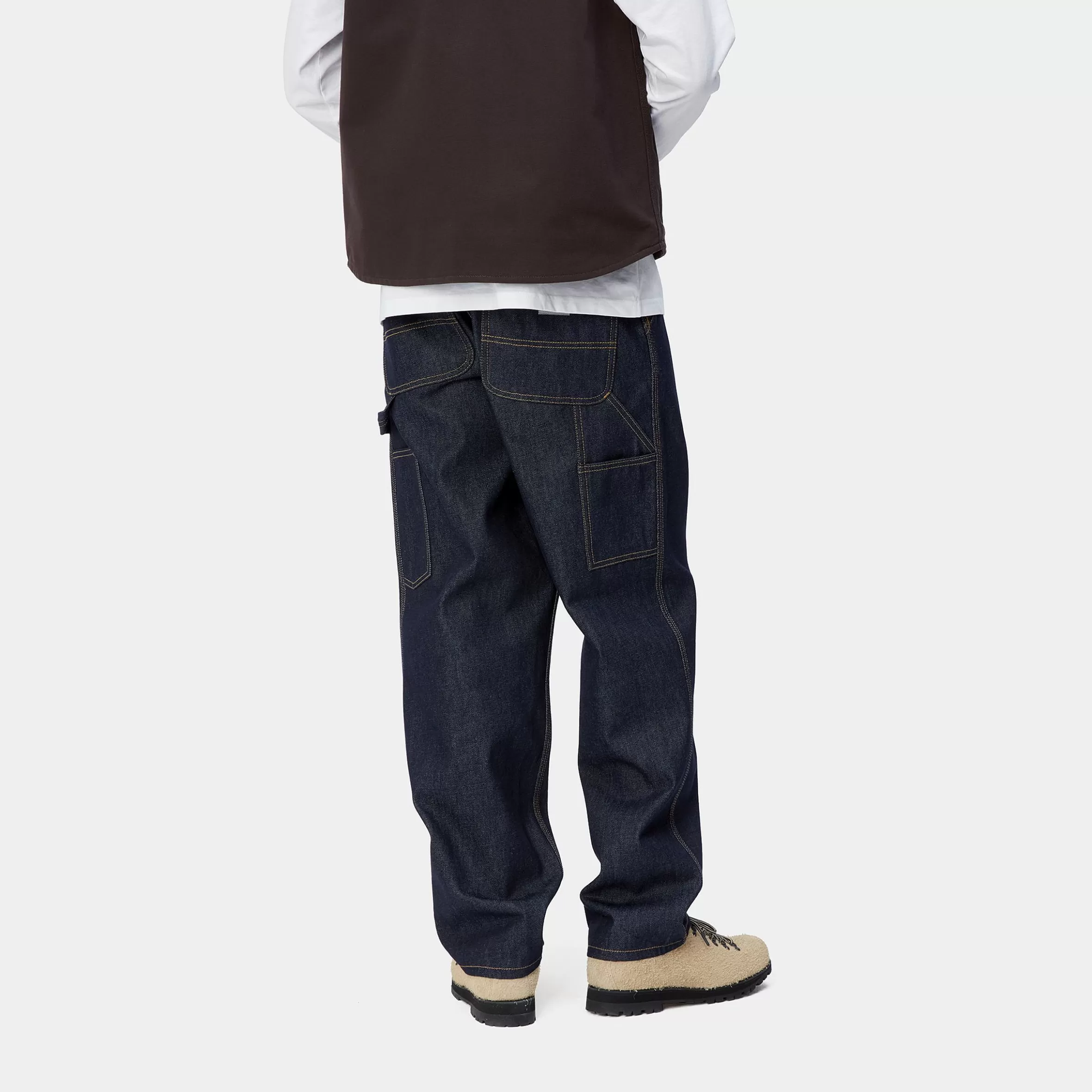 Ganga | Calças | Carhartt WIP Single Knee Pant Blue