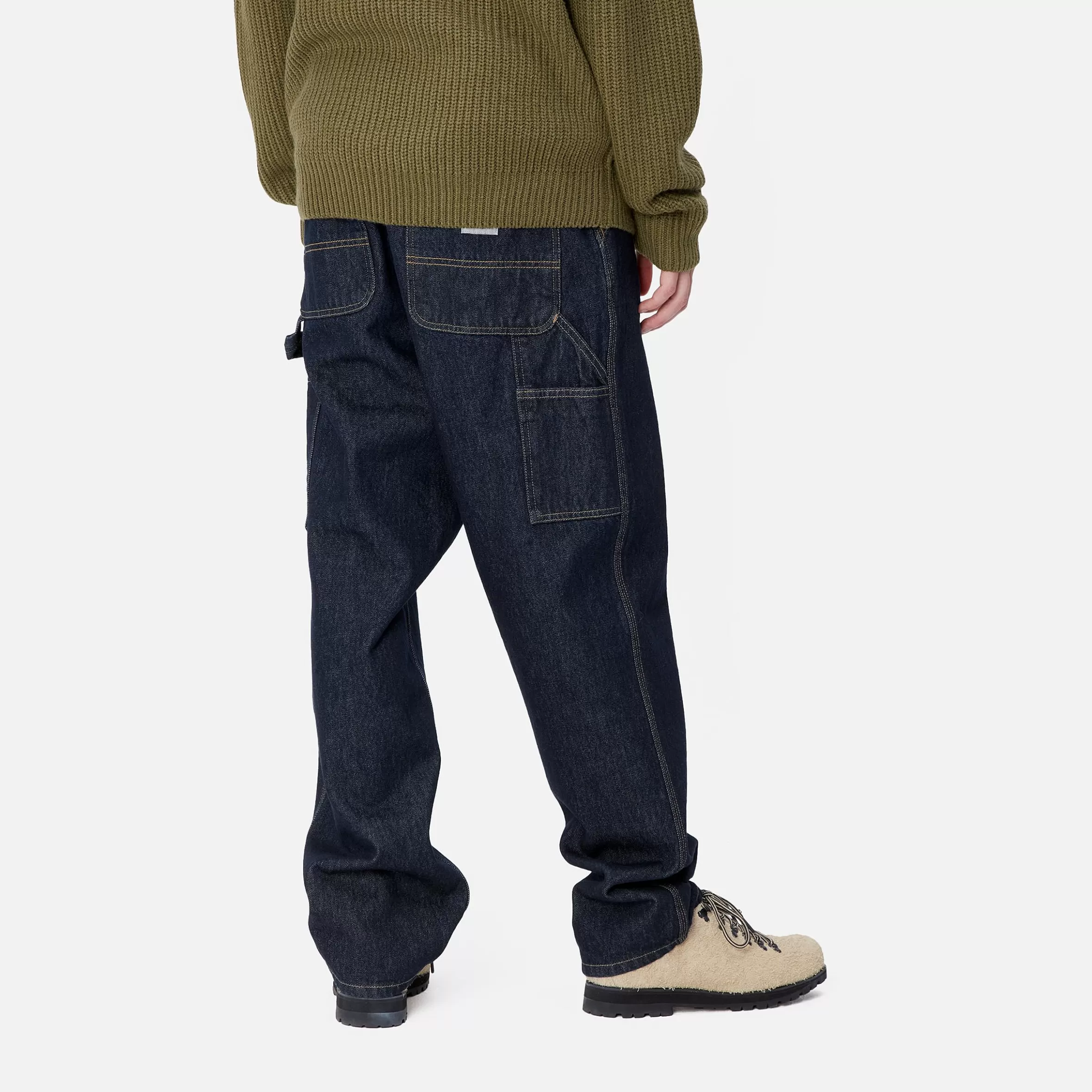 Ganga | Calças | Carhartt WIP Single Knee Pant Blue