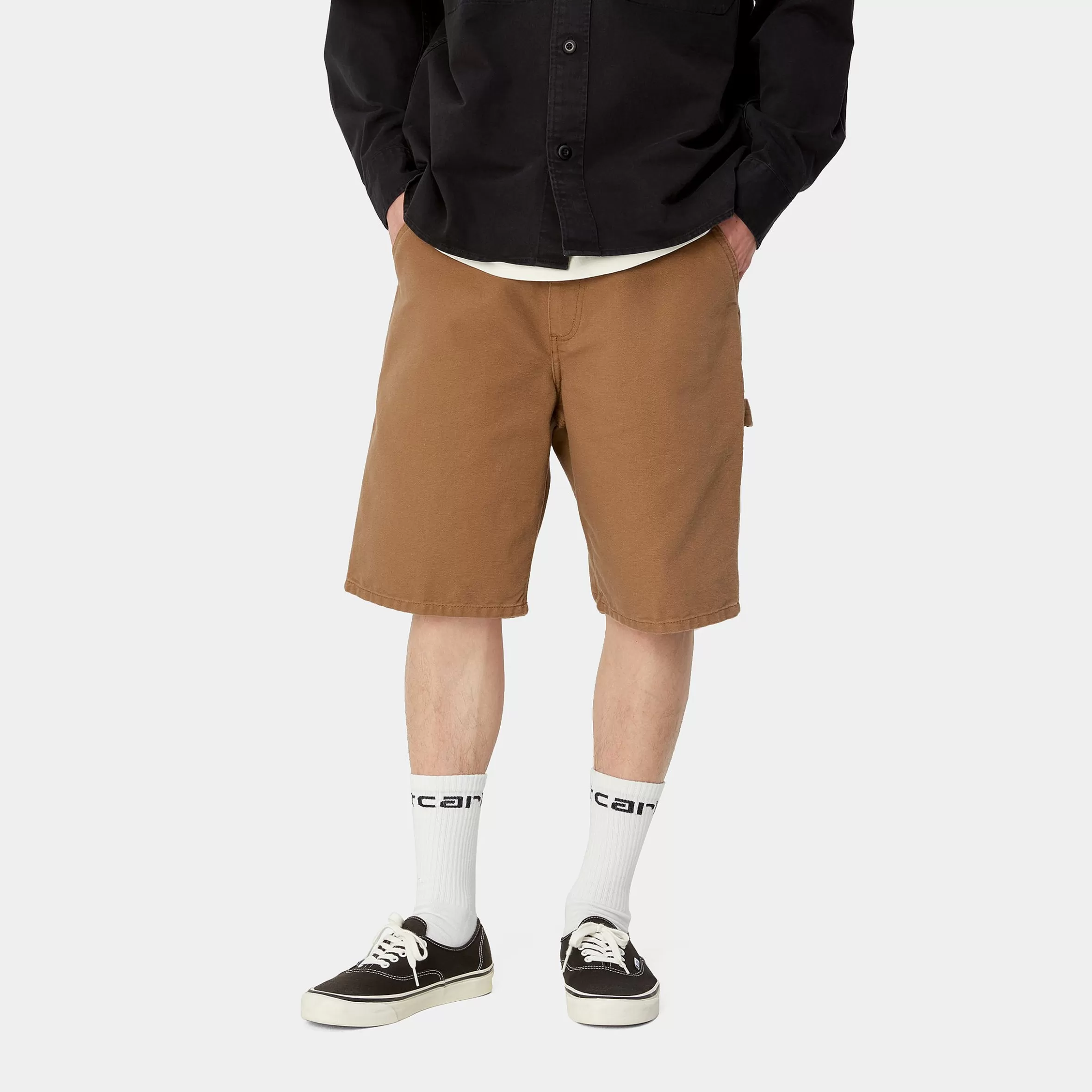 Calções E Banho | Carhartt WIP Single Knee Short Hamilton Brown