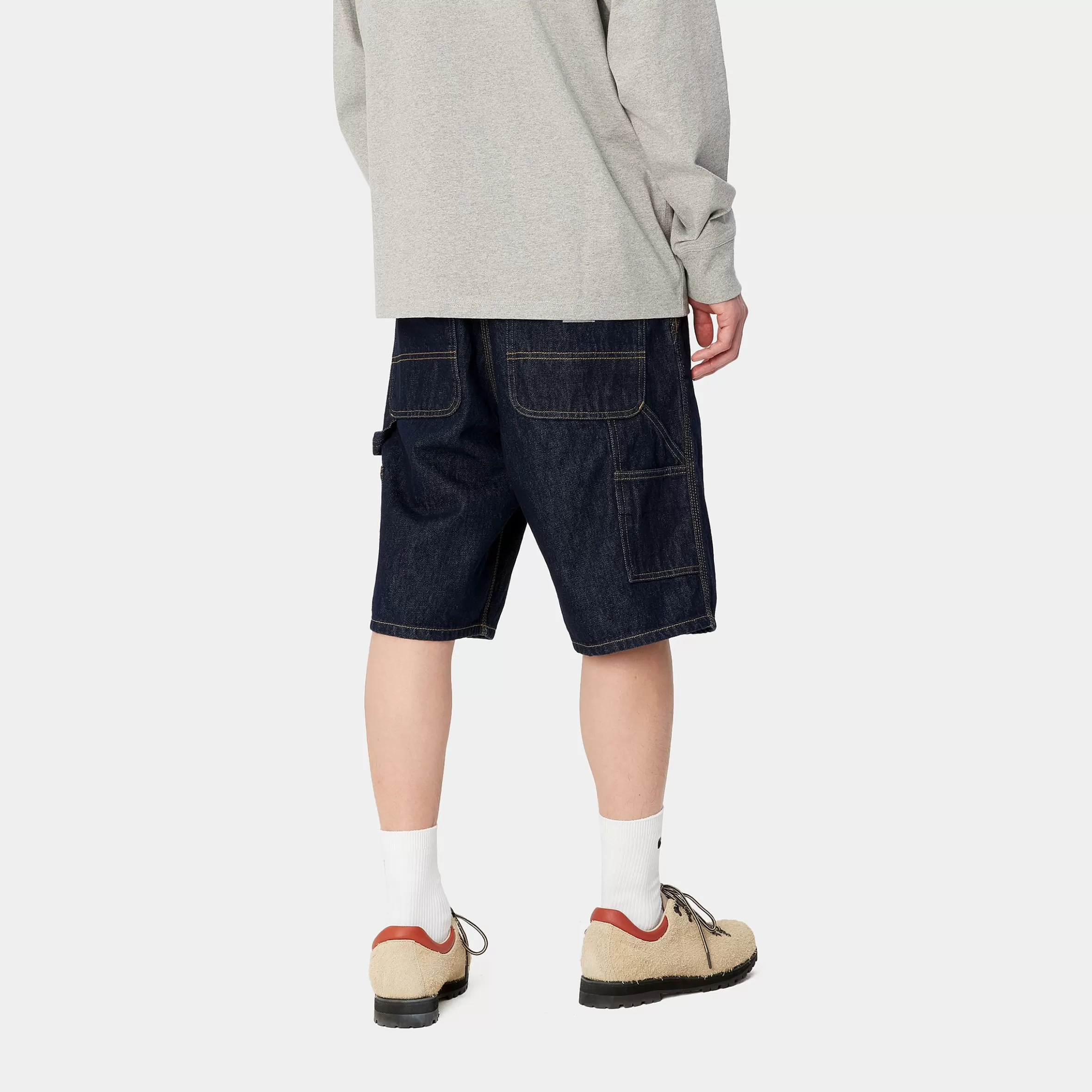 Ganga | Calções E Banho | Carhartt WIP Single Knee Short Blue