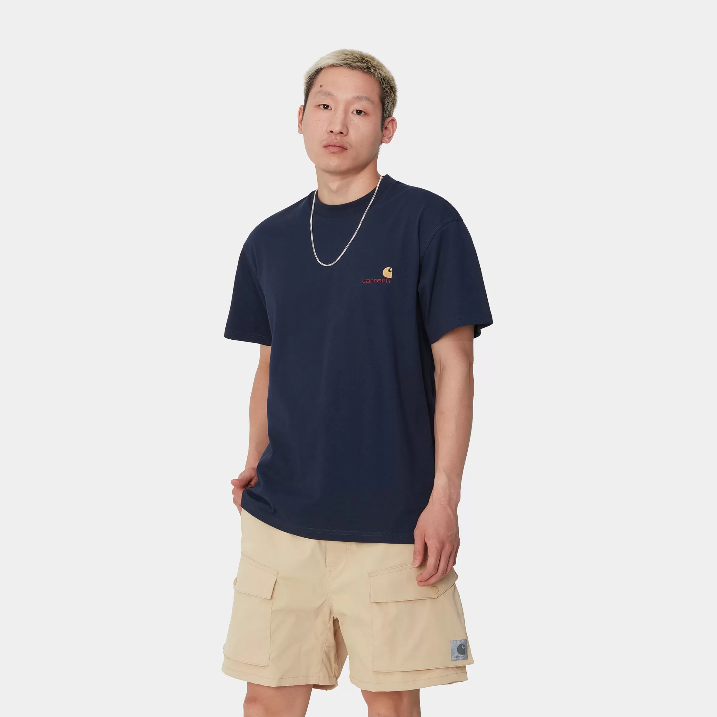 T-Shirts & Polos | Carhartt WIP S/S American Script T-Shirt Air Force Blue