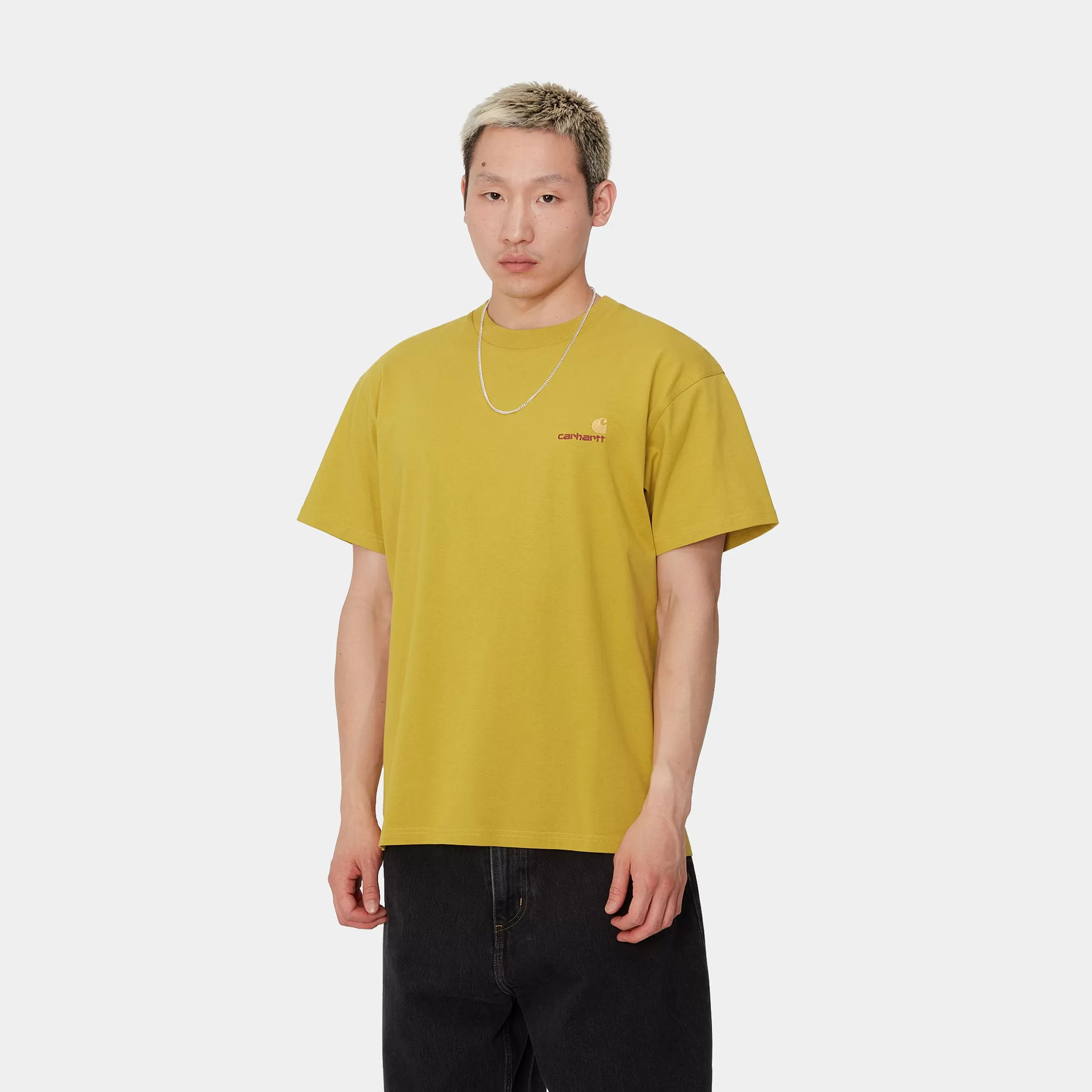 T-Shirts & Polos | Carhartt WIP S/S American Script T-Shirt Golden Olive