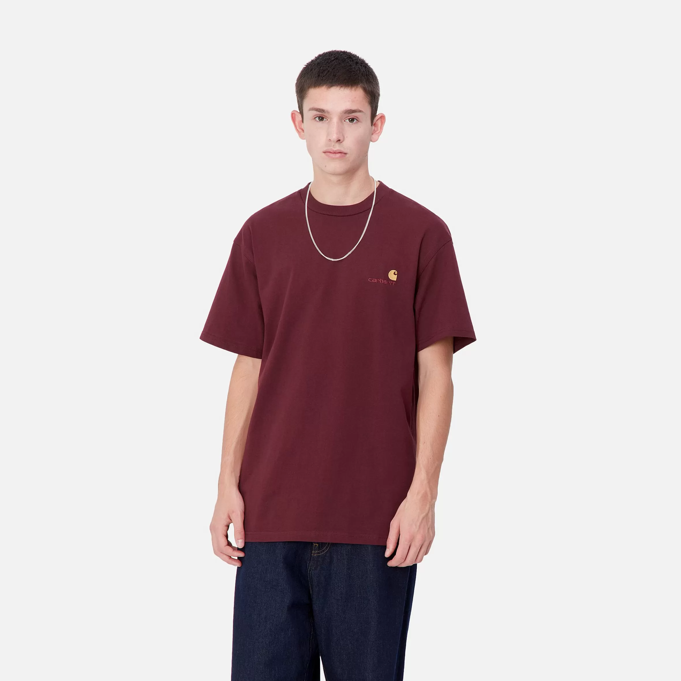 T-Shirts & Polos | Carhartt WIP S/S American Script T-Shirt Malbec