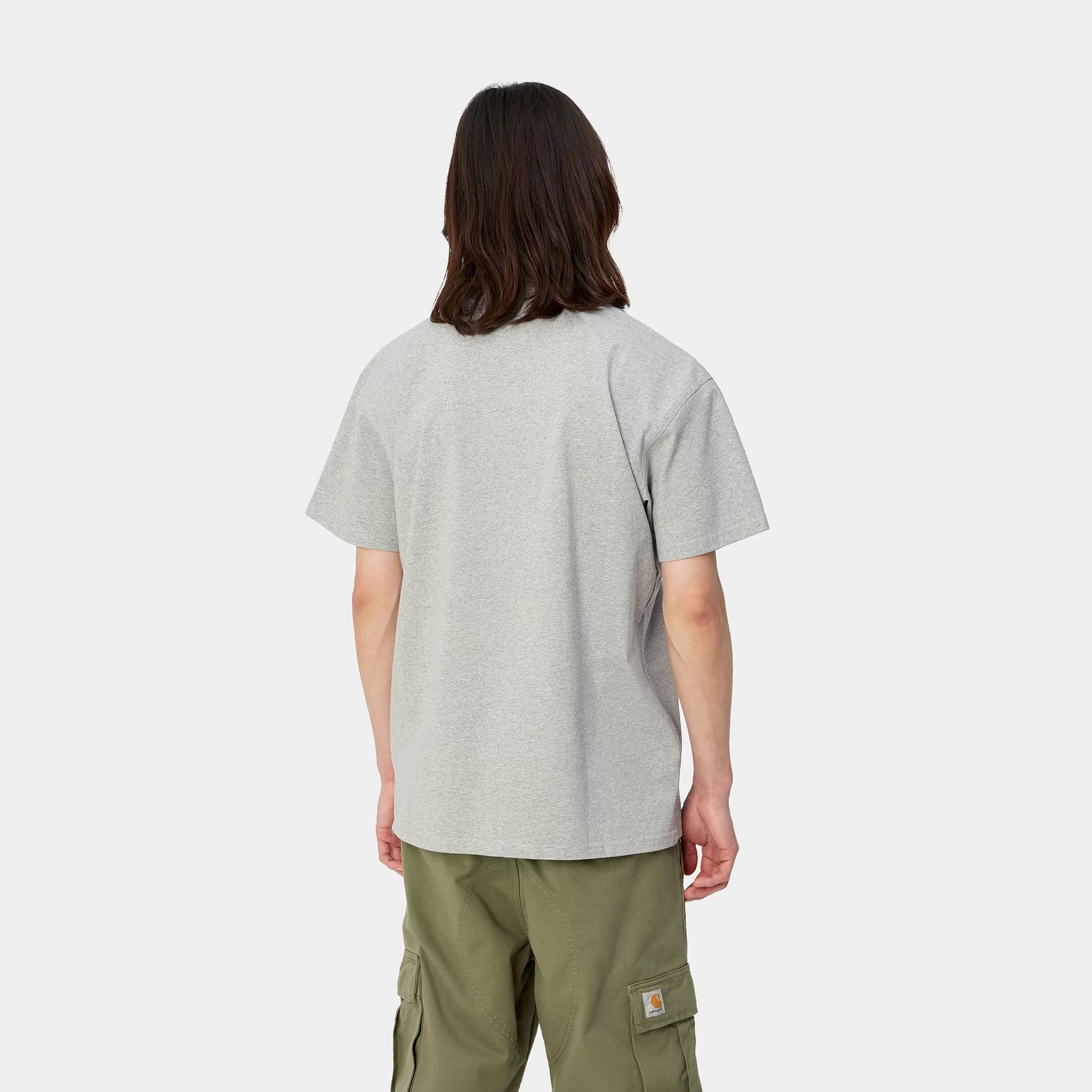 T-Shirts & Polos | Carhartt WIP S/S American Script T-Shirt Grey Heather