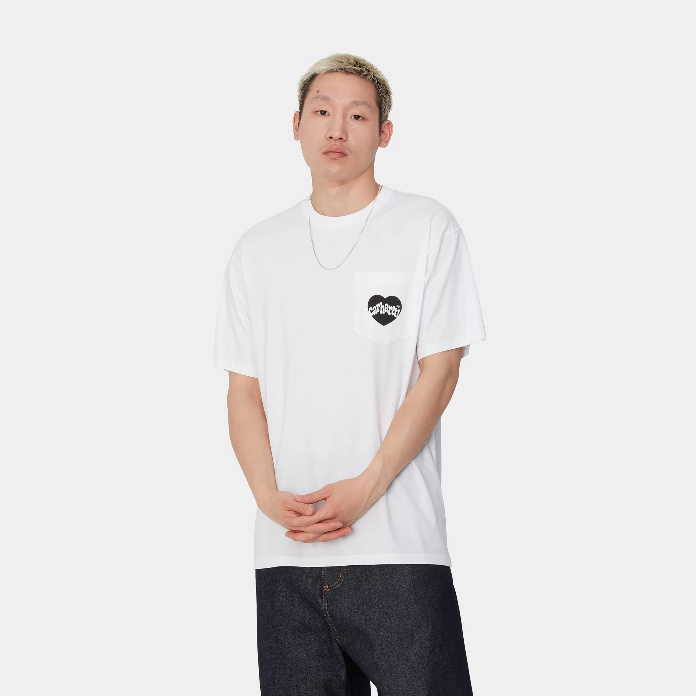 T-Shirts & Polos | Carhartt WIP S/S Amour Pocket T-Shirt White / Black