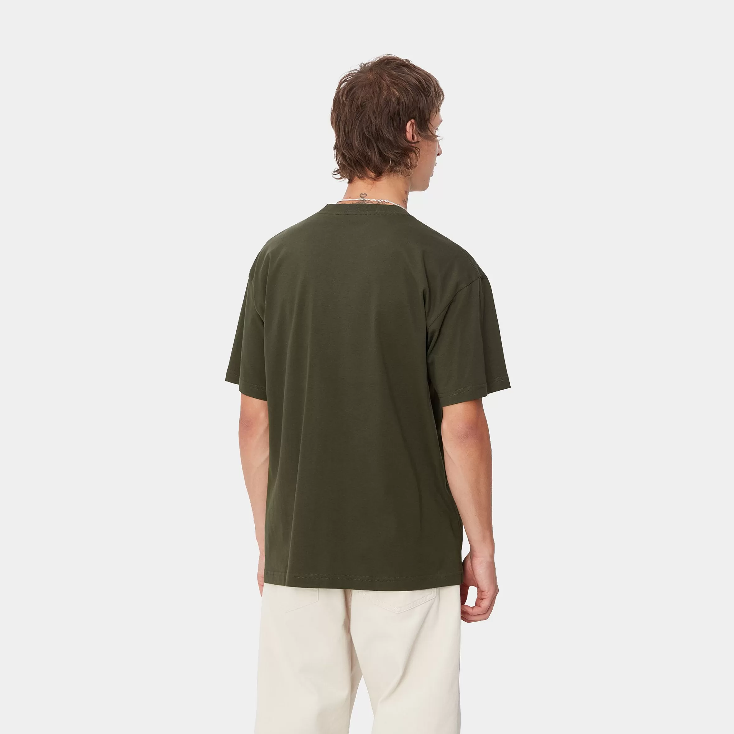 T-Shirts & Polos | Carhartt WIP S/S Basics T-Shirt Office Green / Winter Spice