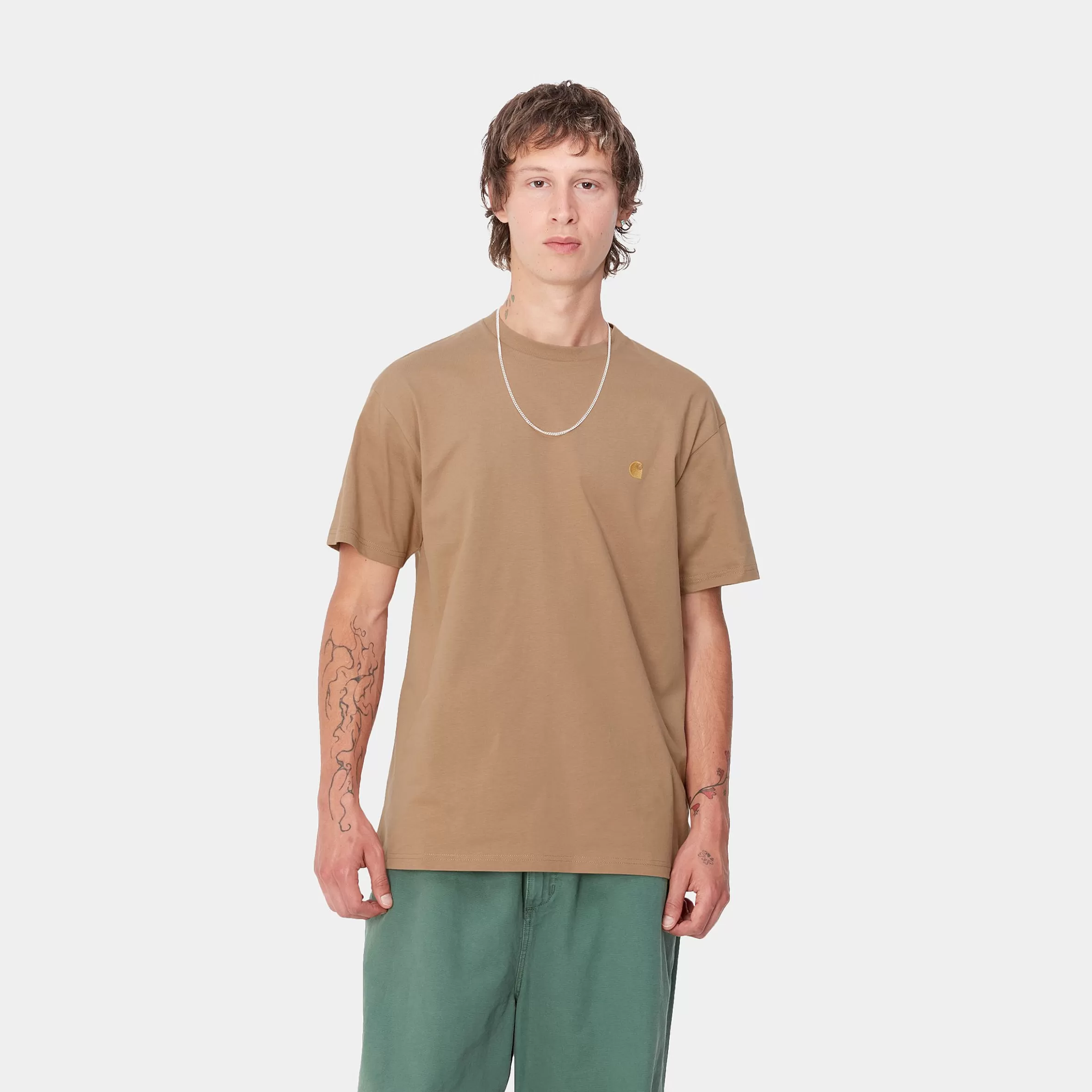 T-Shirts & Polos | Carhartt WIP S/S Chase T-Shirt Peanut / Gold