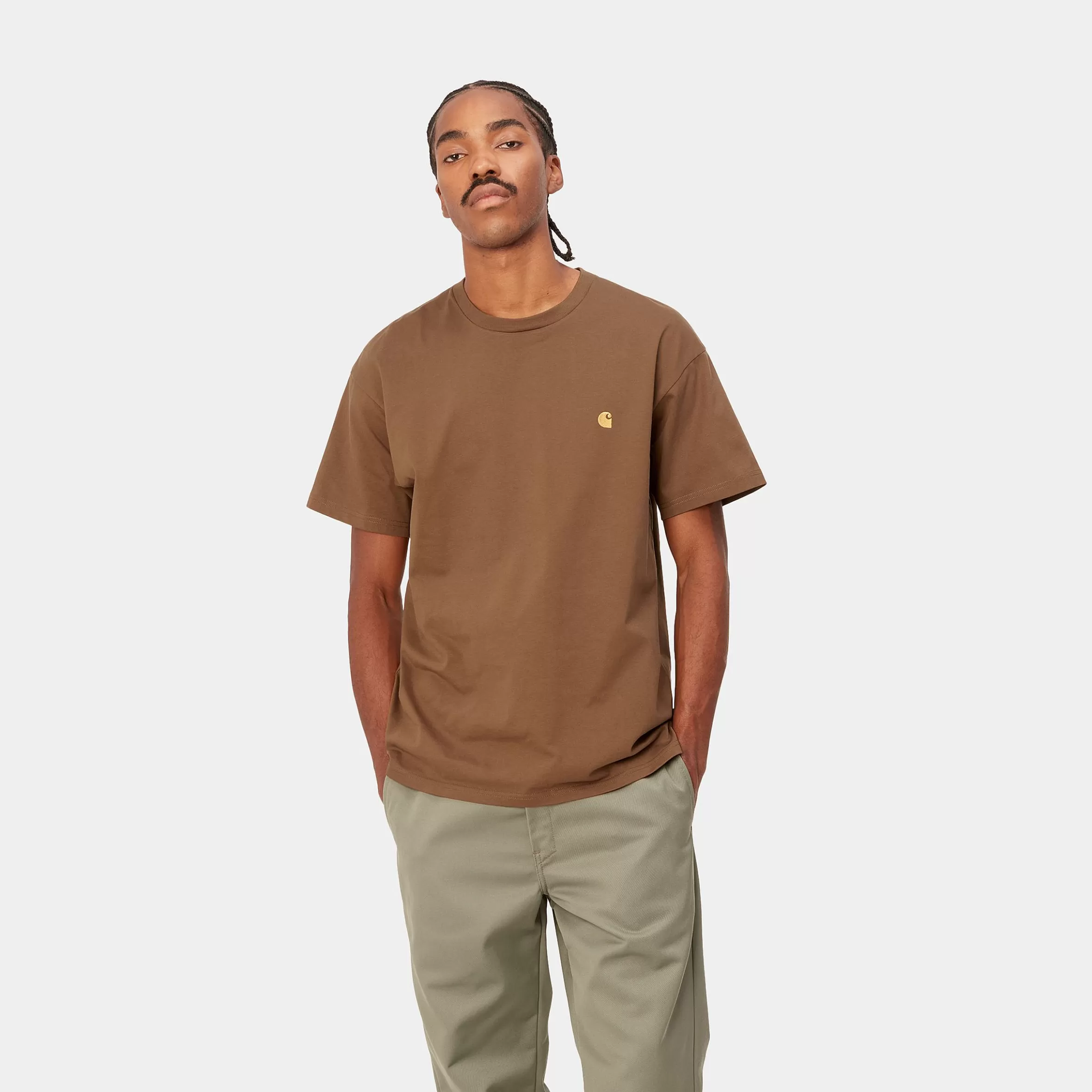 T-Shirts & Polos | Carhartt WIP S/S Chase T-Shirt Tamarind / Gold