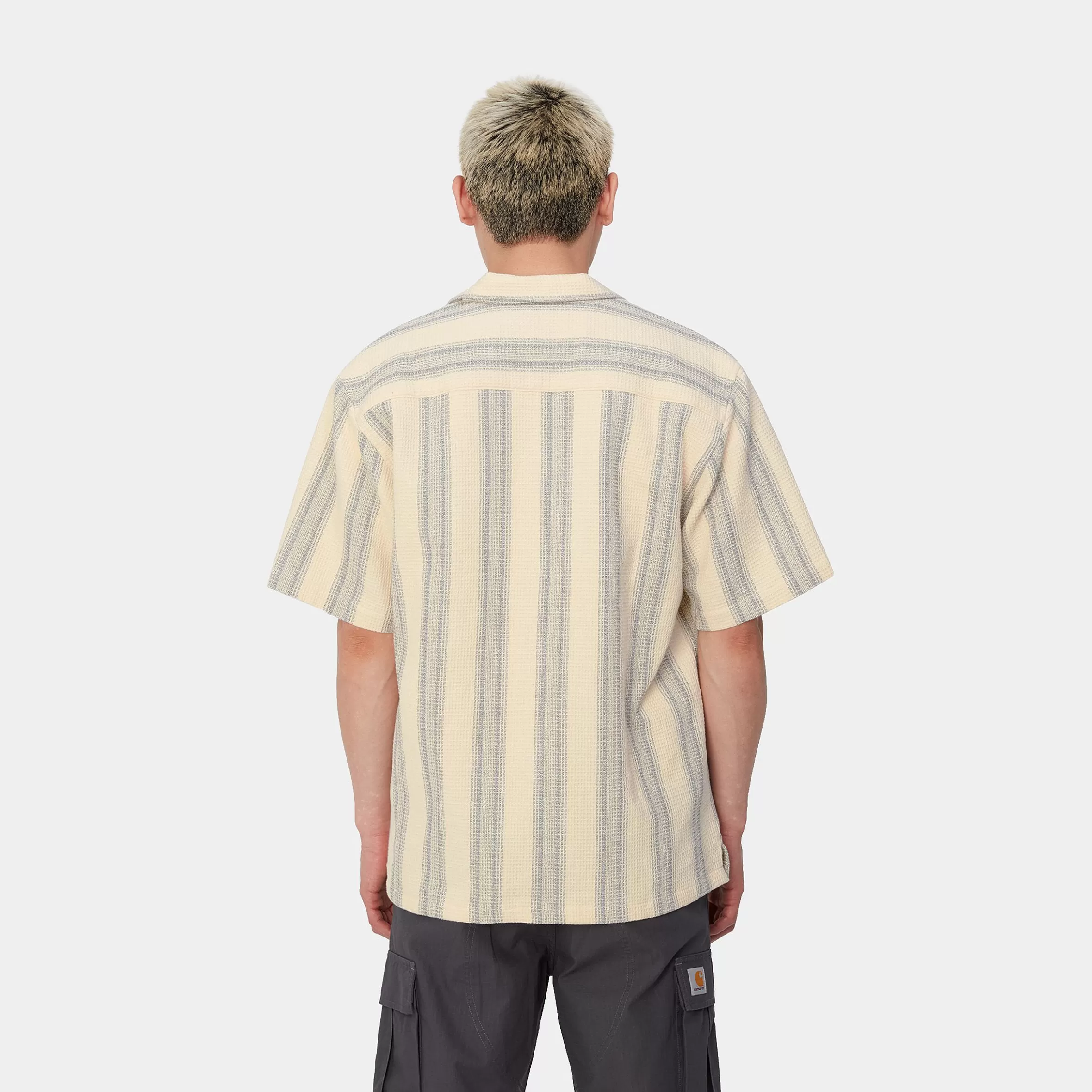 Camisas | Carhartt WIP S/S Dodson Shirt Dodson Stripe, Natural