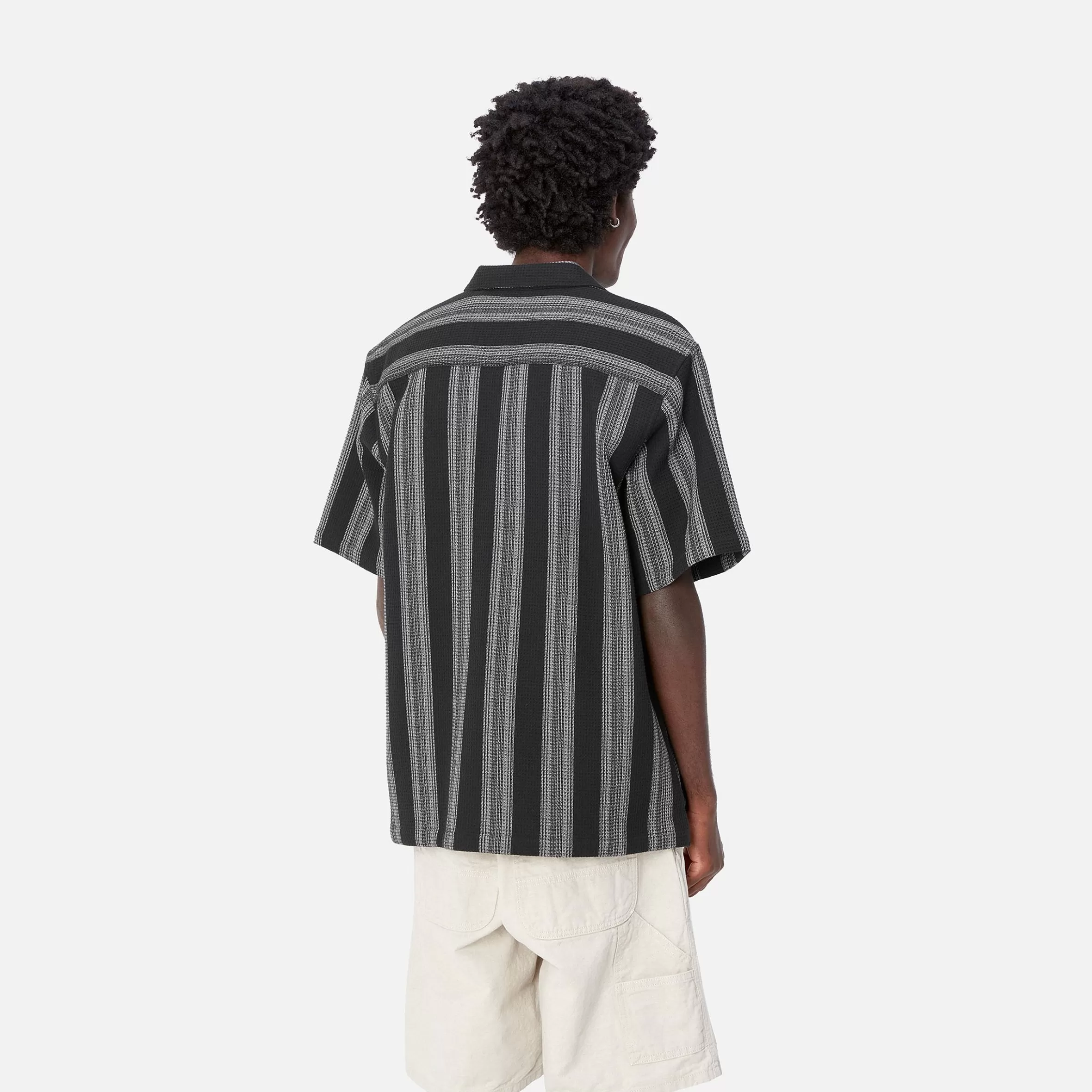 Camisas | Carhartt WIP S/S Dodson Shirt Dodson Stripe, Black