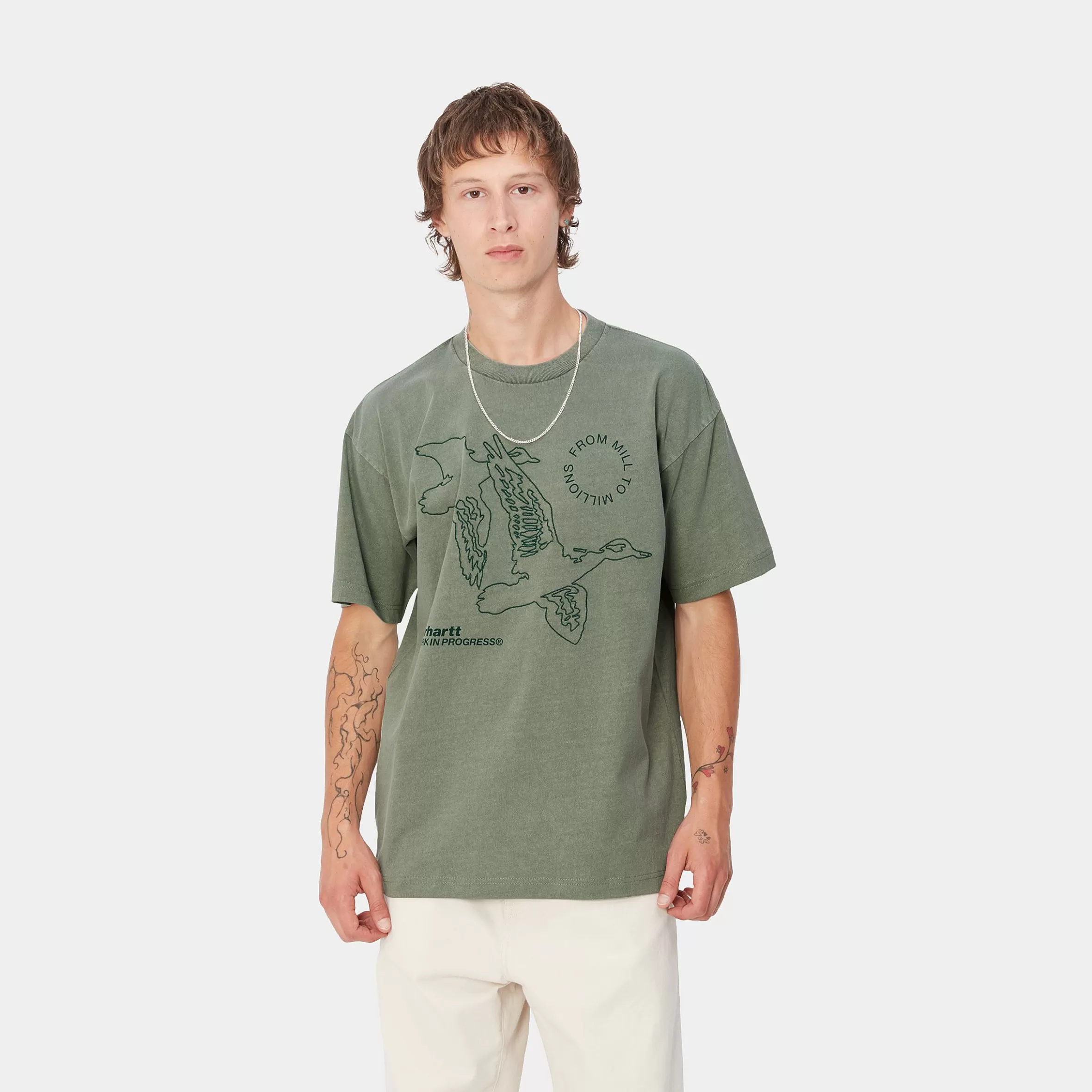 T-Shirts & Polos | Carhartt WIP S/S Flying Ducks T-Shirt Duck Green