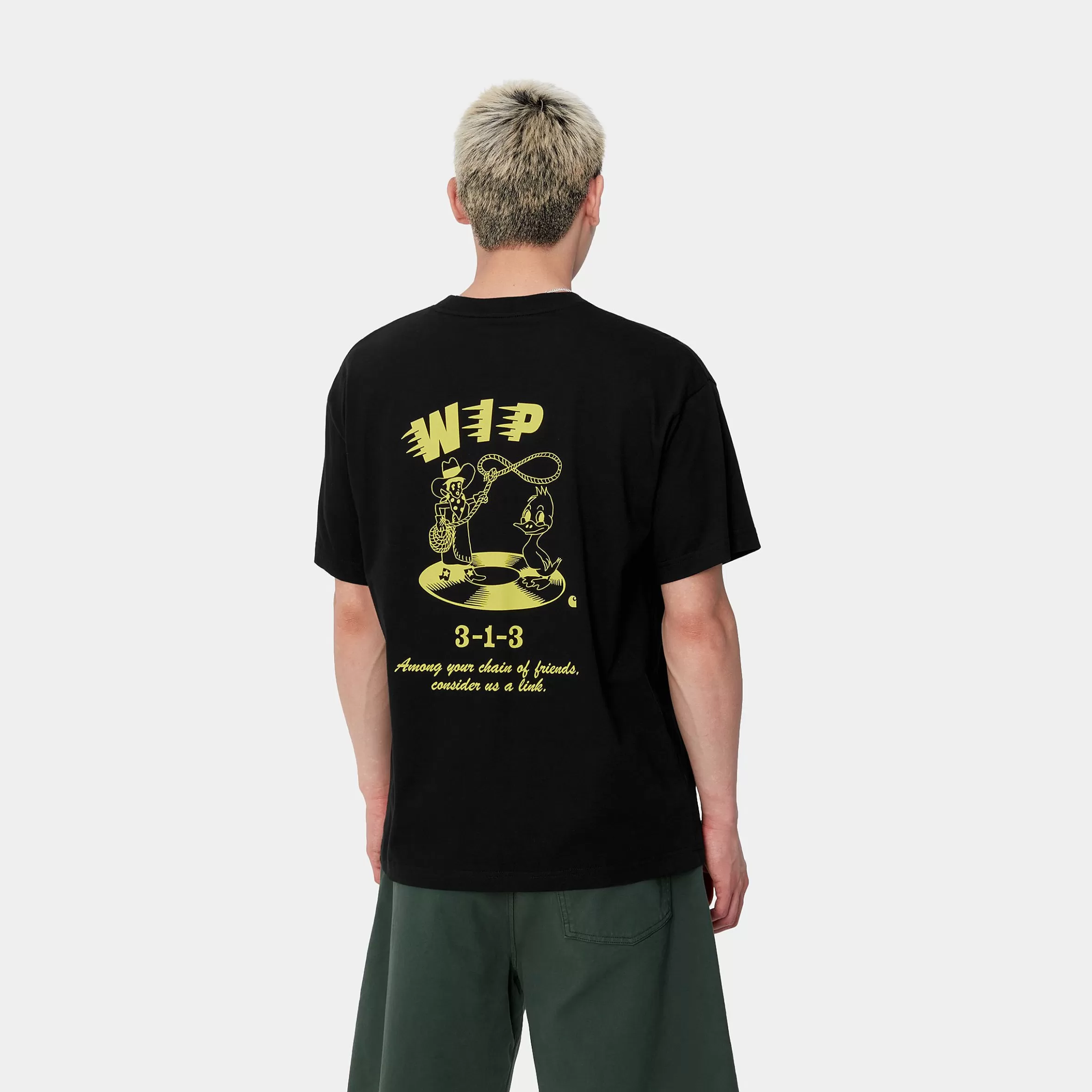 T-Shirts & Polos | Carhartt WIP S/S Friendship T-Shirt Black / Yellow