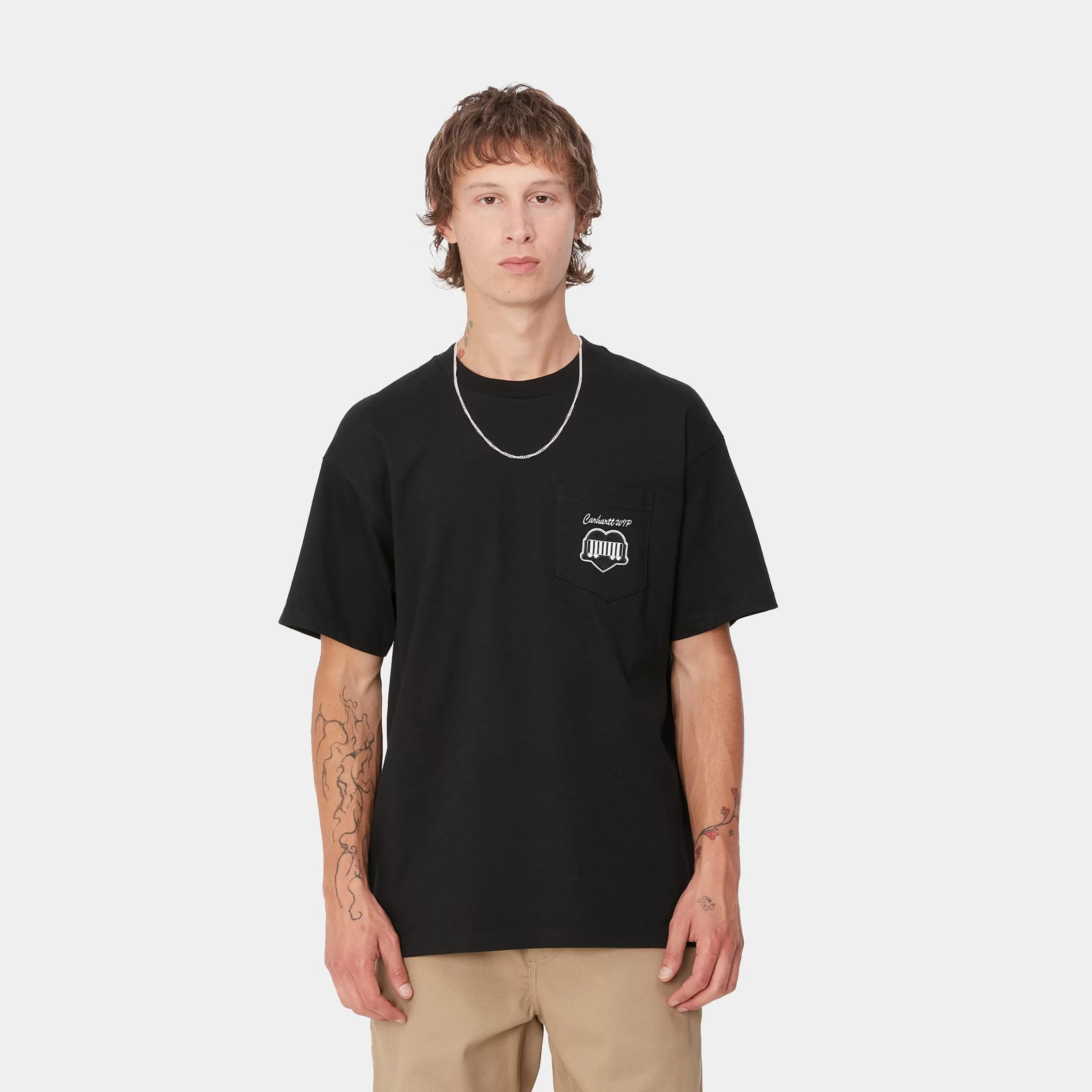 T-Shirts & Polos | Carhartt WIP S/S Heart Train Pocket T-Shirt Black