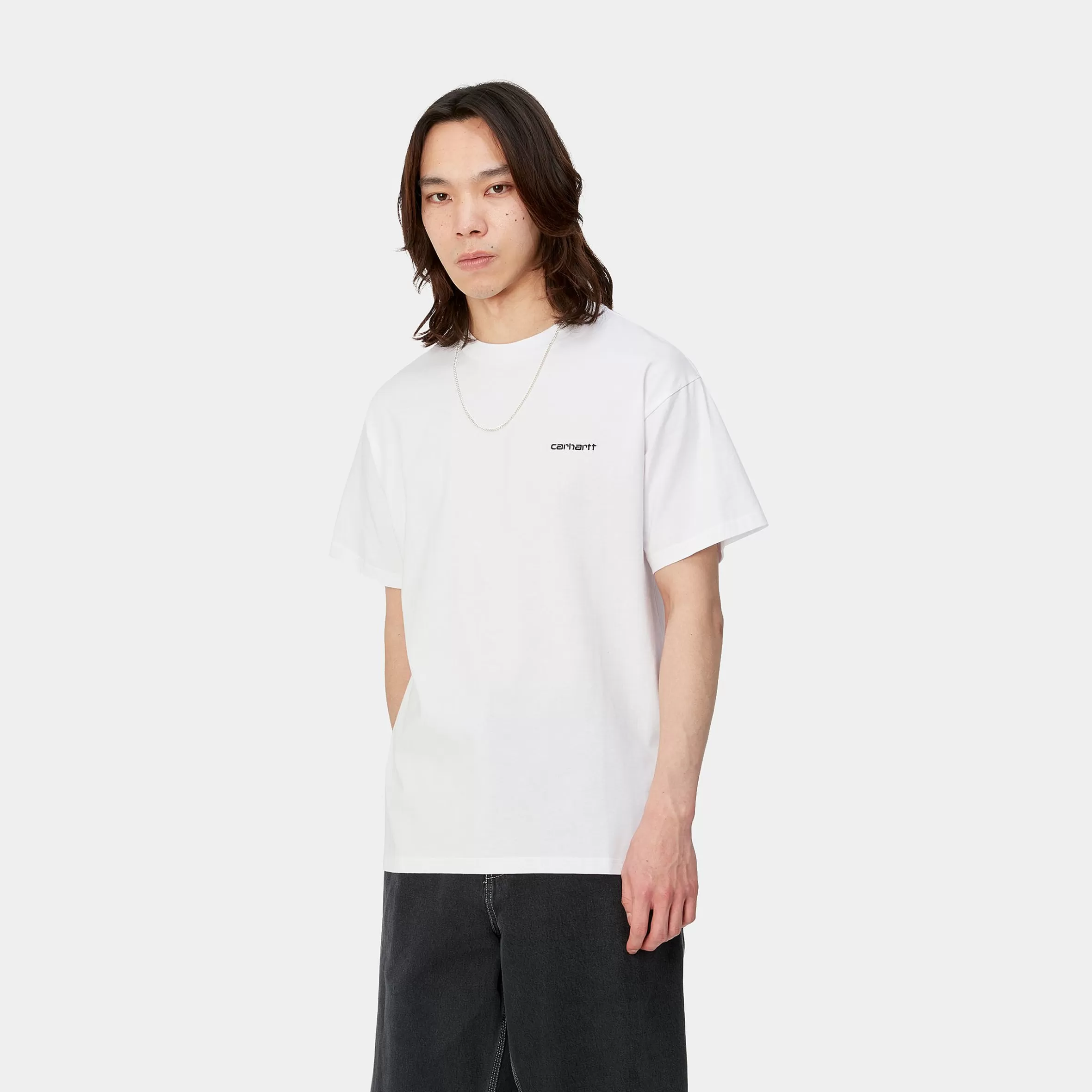 T-Shirts & Polos | Carhartt WIP S/S Script Embroidery T-Shirt White / Black