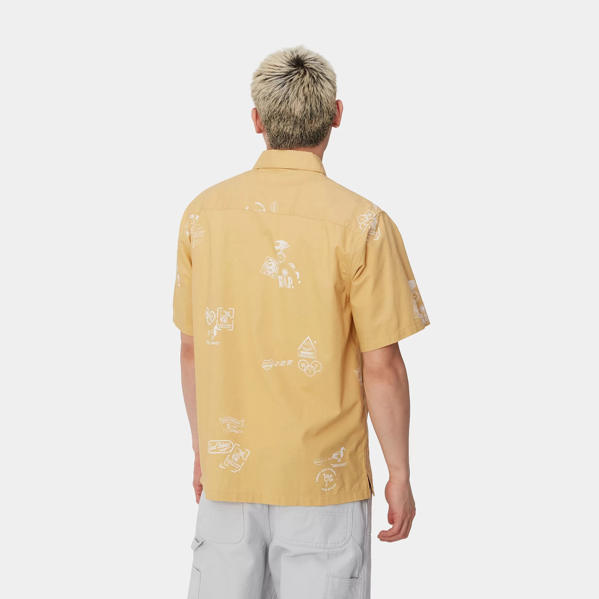 Camisas | Carhartt WIP S/S Stamp Shirt Stamp Print, Bourbon