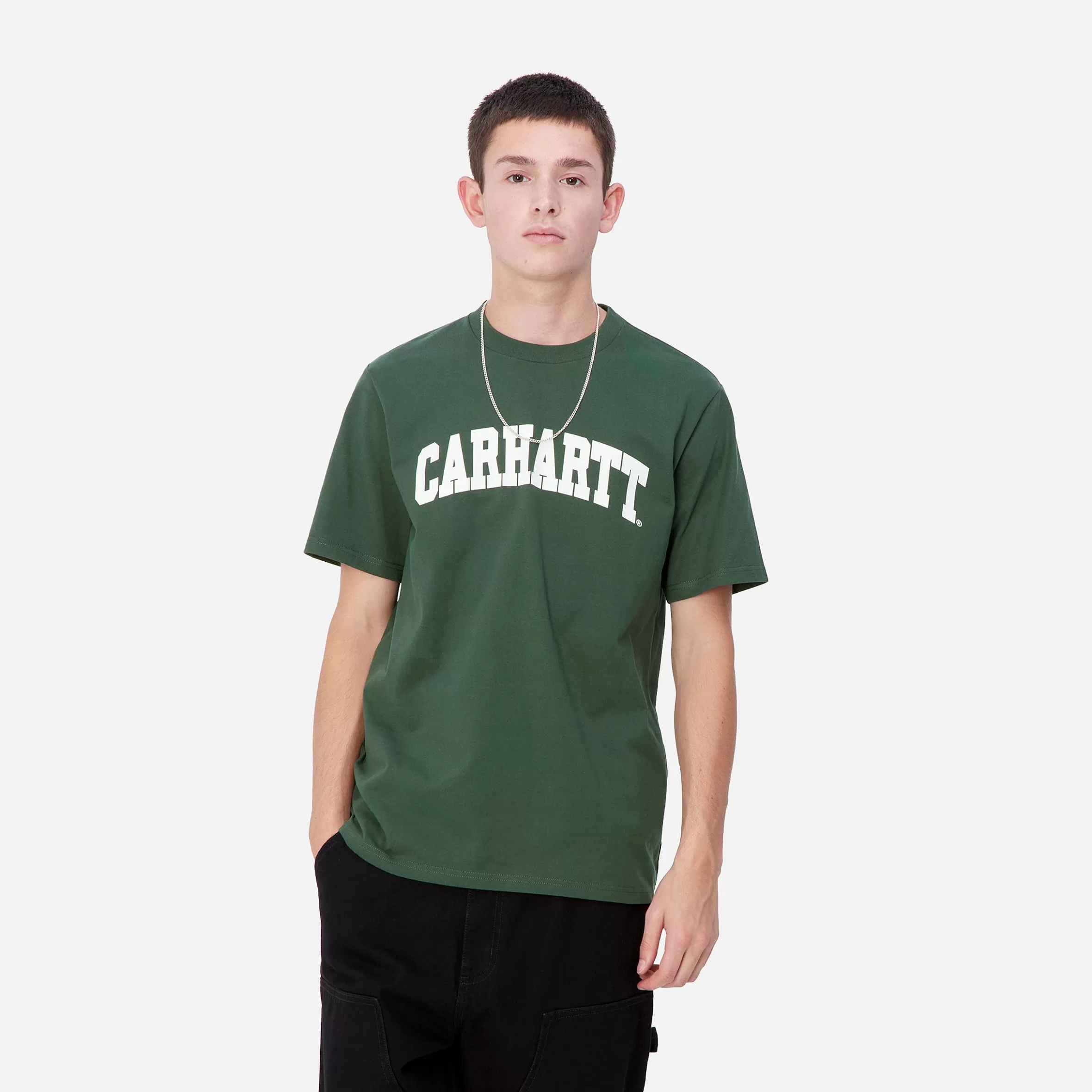 T-Shirts & Polos | Carhartt WIP S/S University T-Shirt Sycamore Tree / White