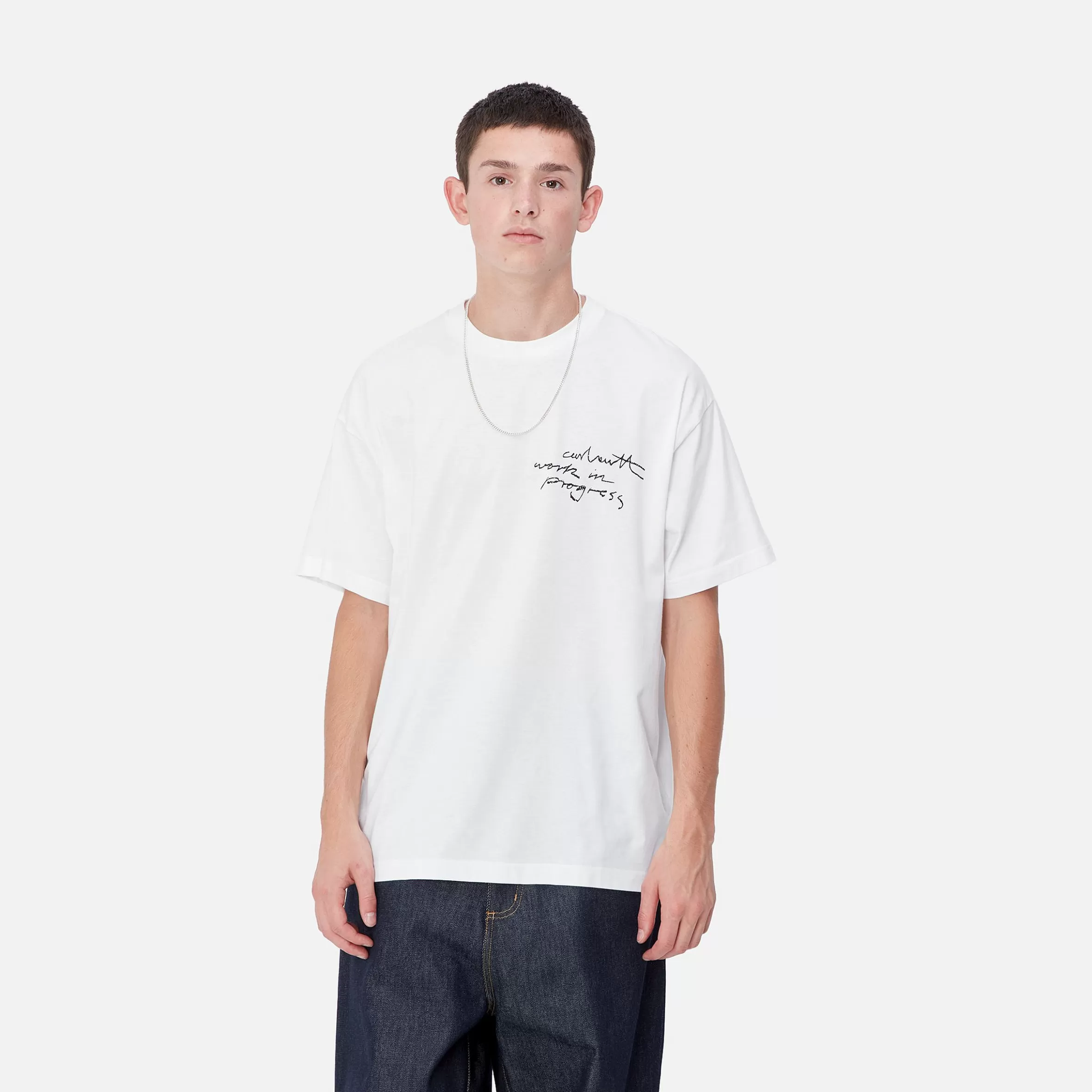 T-Shirts & Polos | Carhartt WIP S/S WIP Pencil T-Shirt White / Black