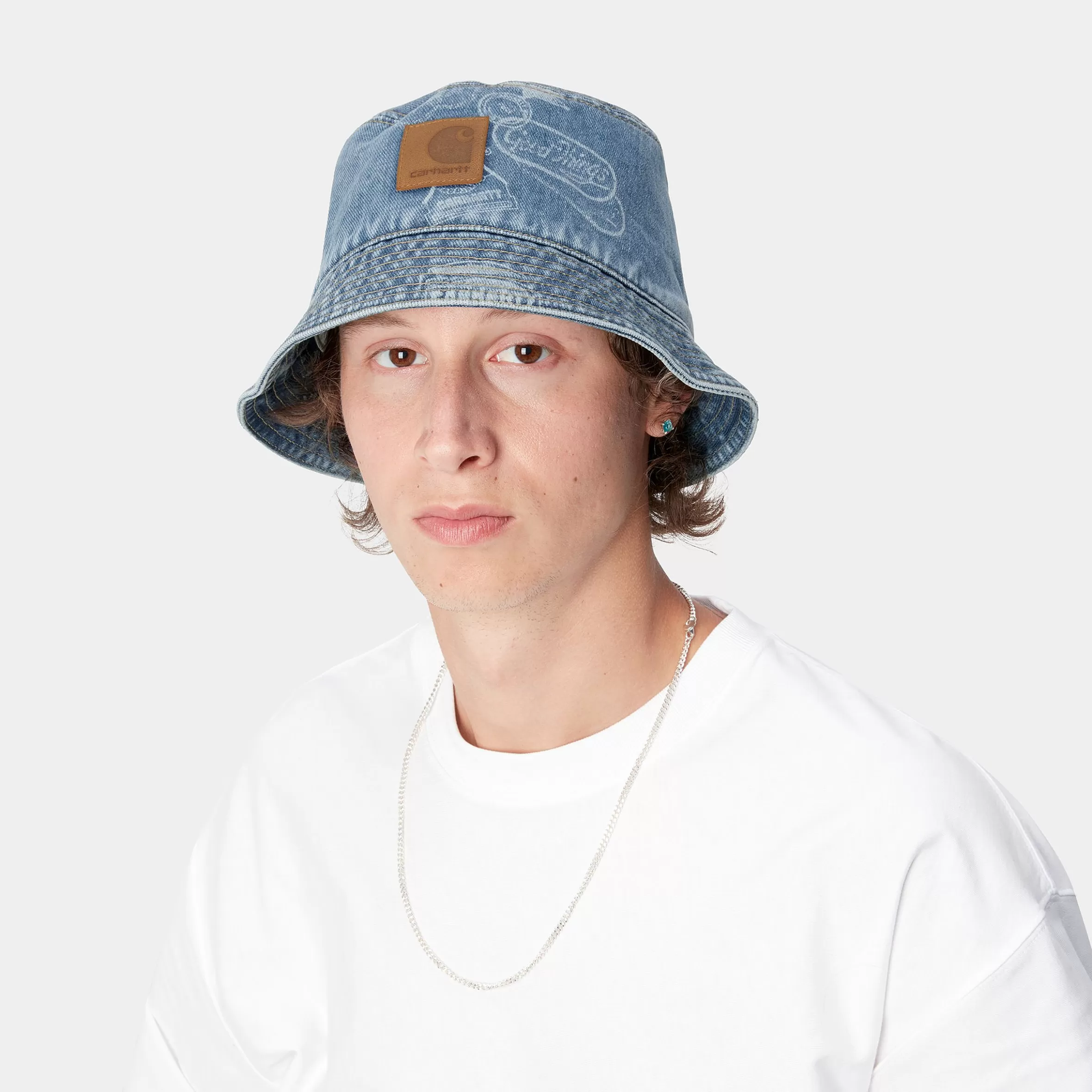 Acessórios | Bonés & Chapéus | Carhartt WIP Stamp Bucket Hat Stamp Print, Blue