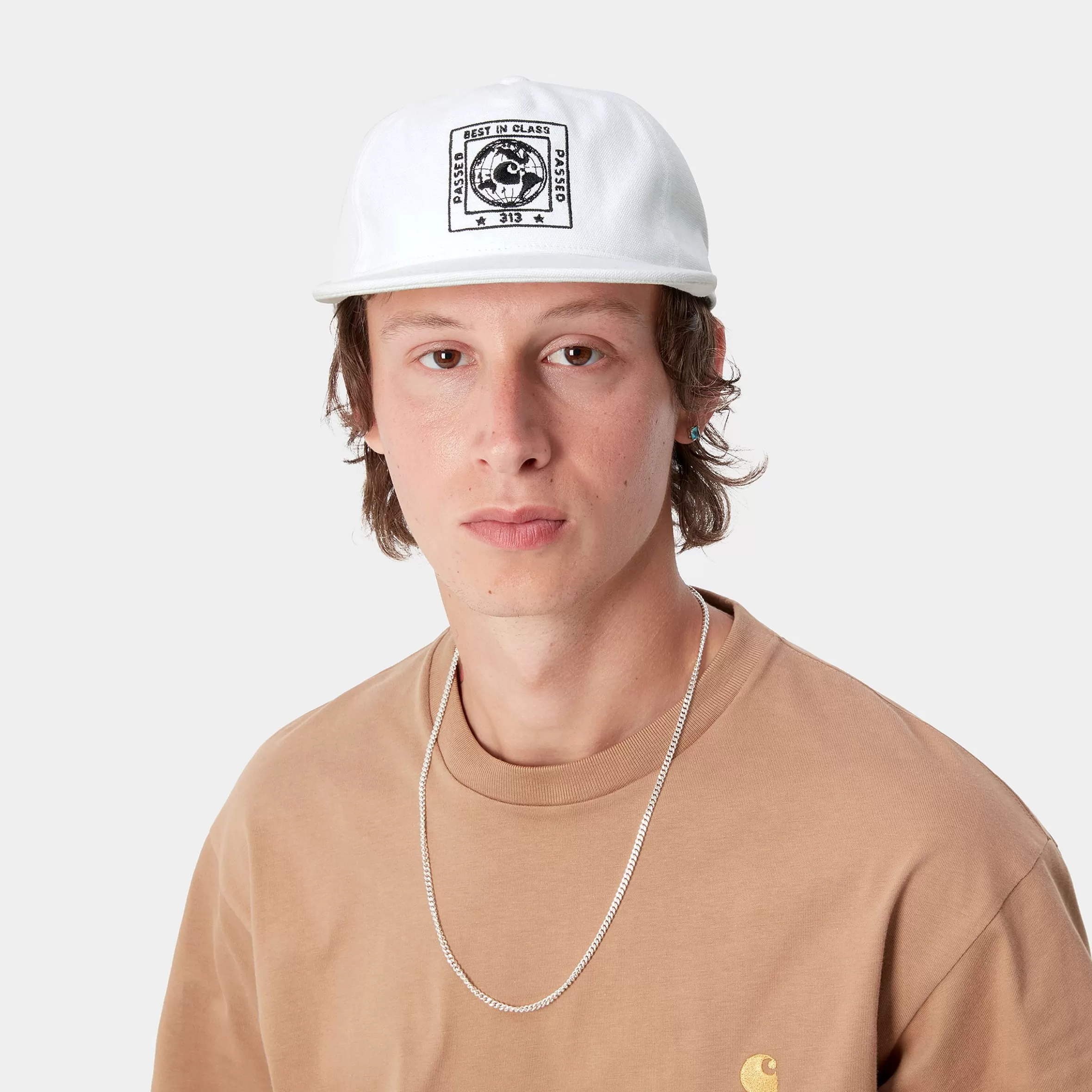 Acessórios | Bonés & Chapéus | Carhartt WIP Stamp Cap White / Black