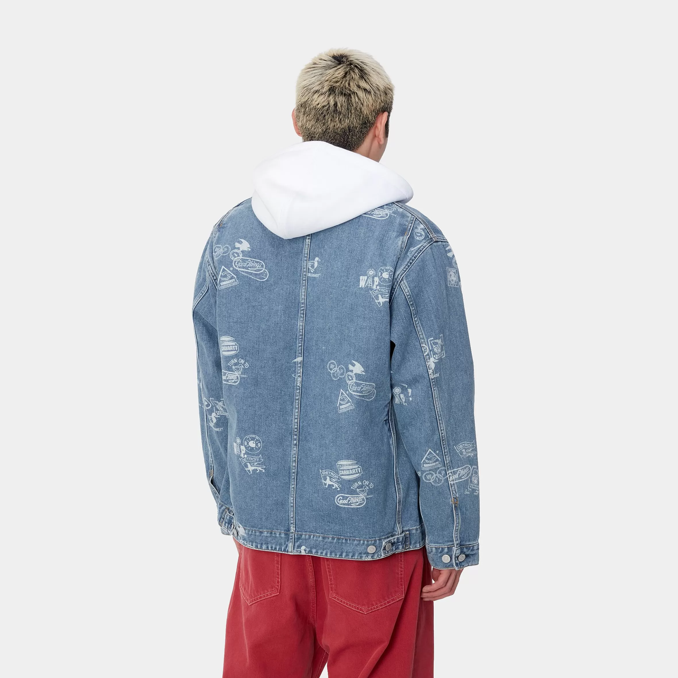 Blusões E Coletes | Ganga | Carhartt WIP Stamp Jacket Stamp Print, Blue