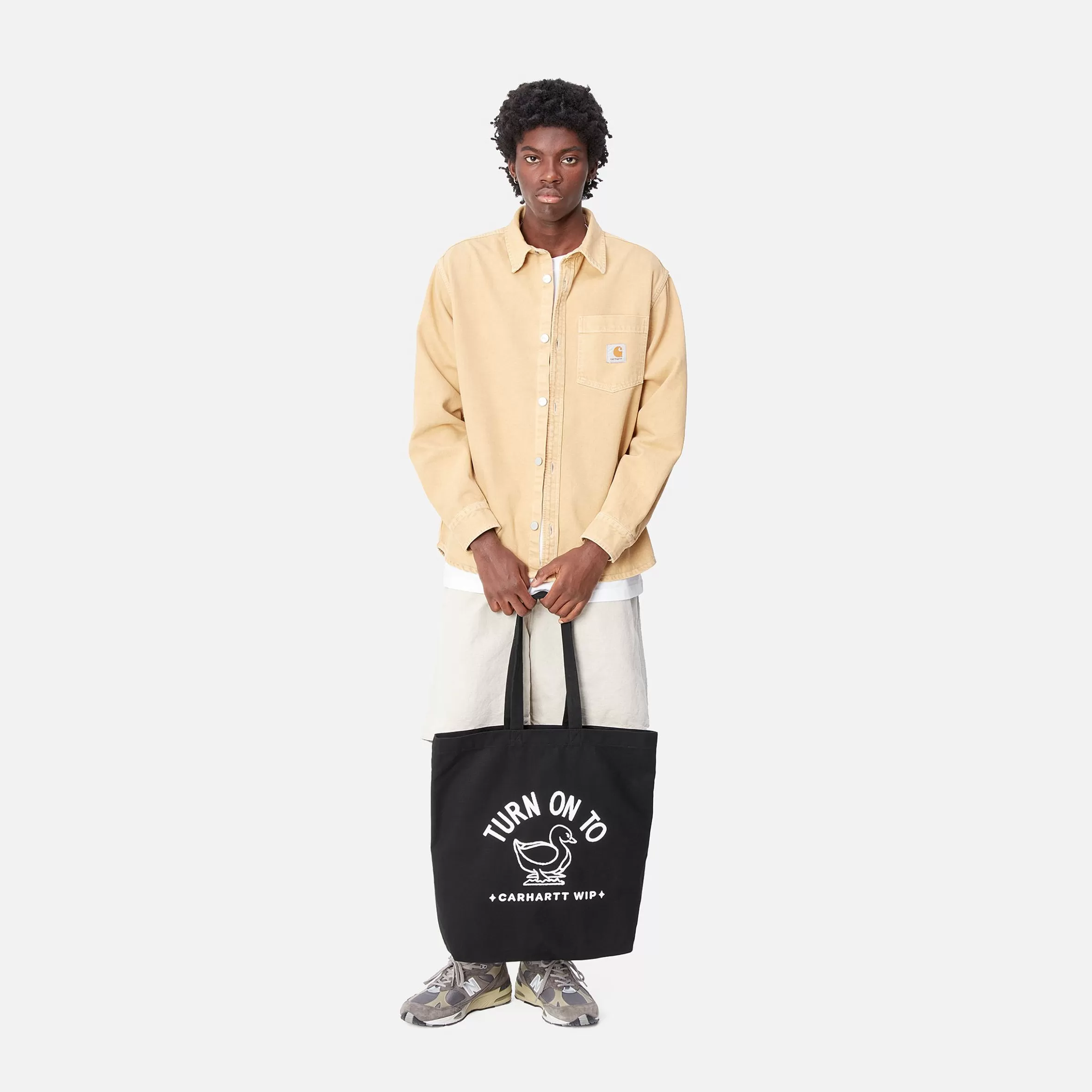 Acessórios | Bolsas | Carhartt WIP Stamp Tote Black / White