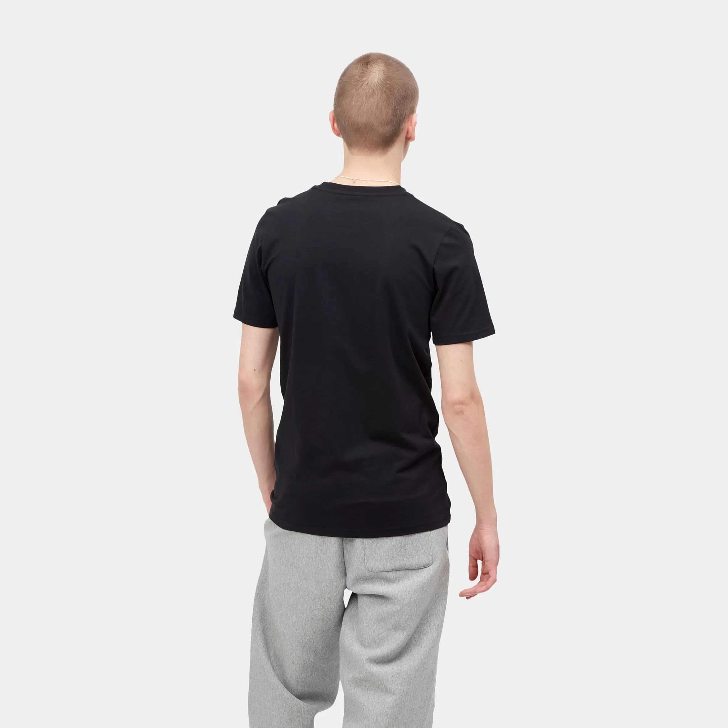 Roupa Interior | Carhartt WIP Standard Crew Neck T-Shirt Black + Black