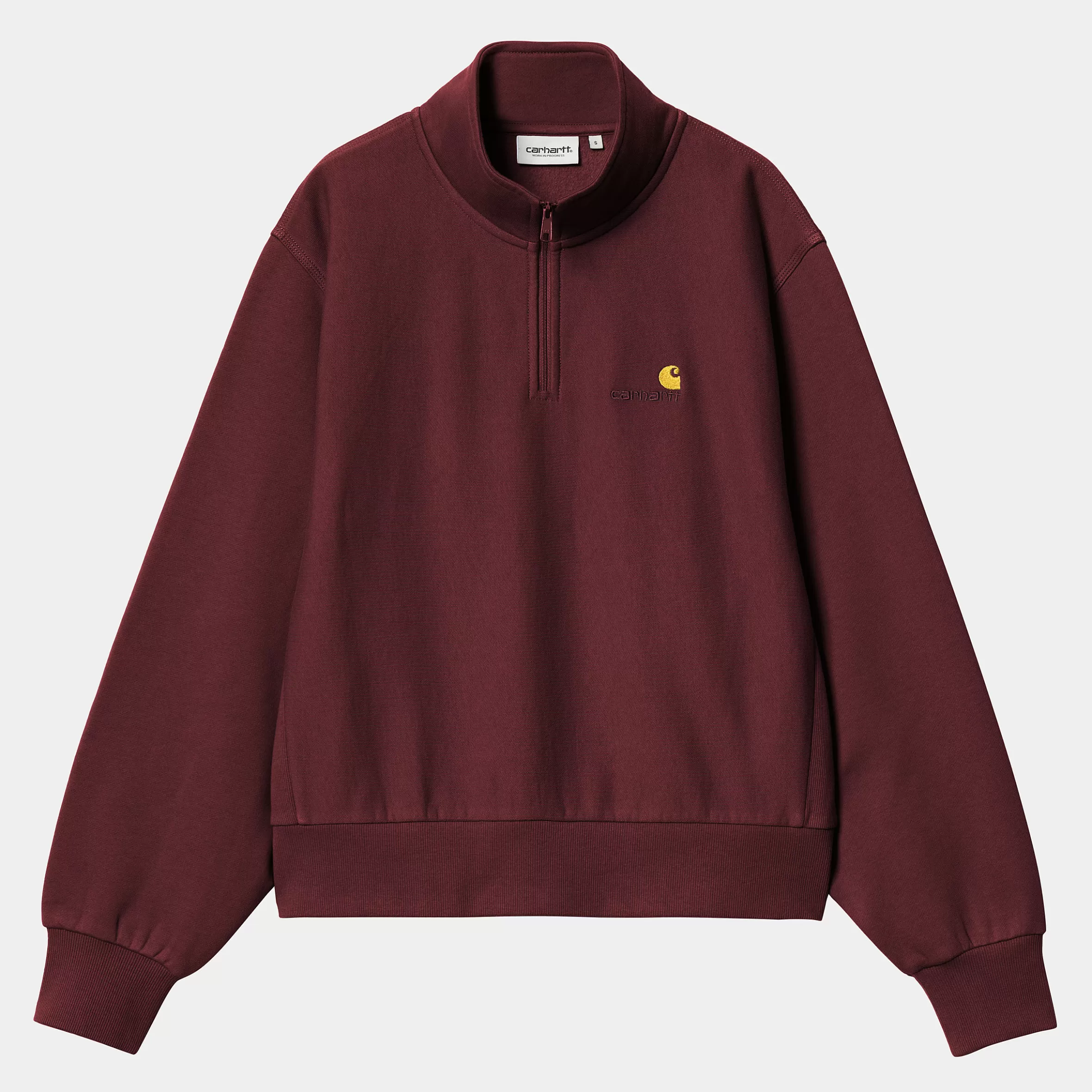 Sweats | Carhartt WIP W' American Script High Neck Sweatshirt Malbec