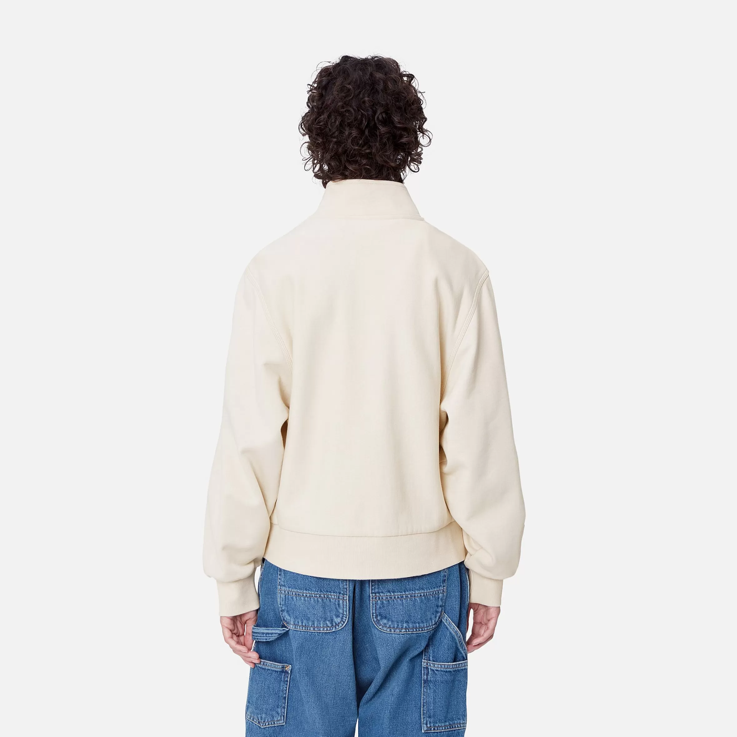 Sweats | Carhartt WIP W' American Script High Neck Sweatshirt Moonbeam