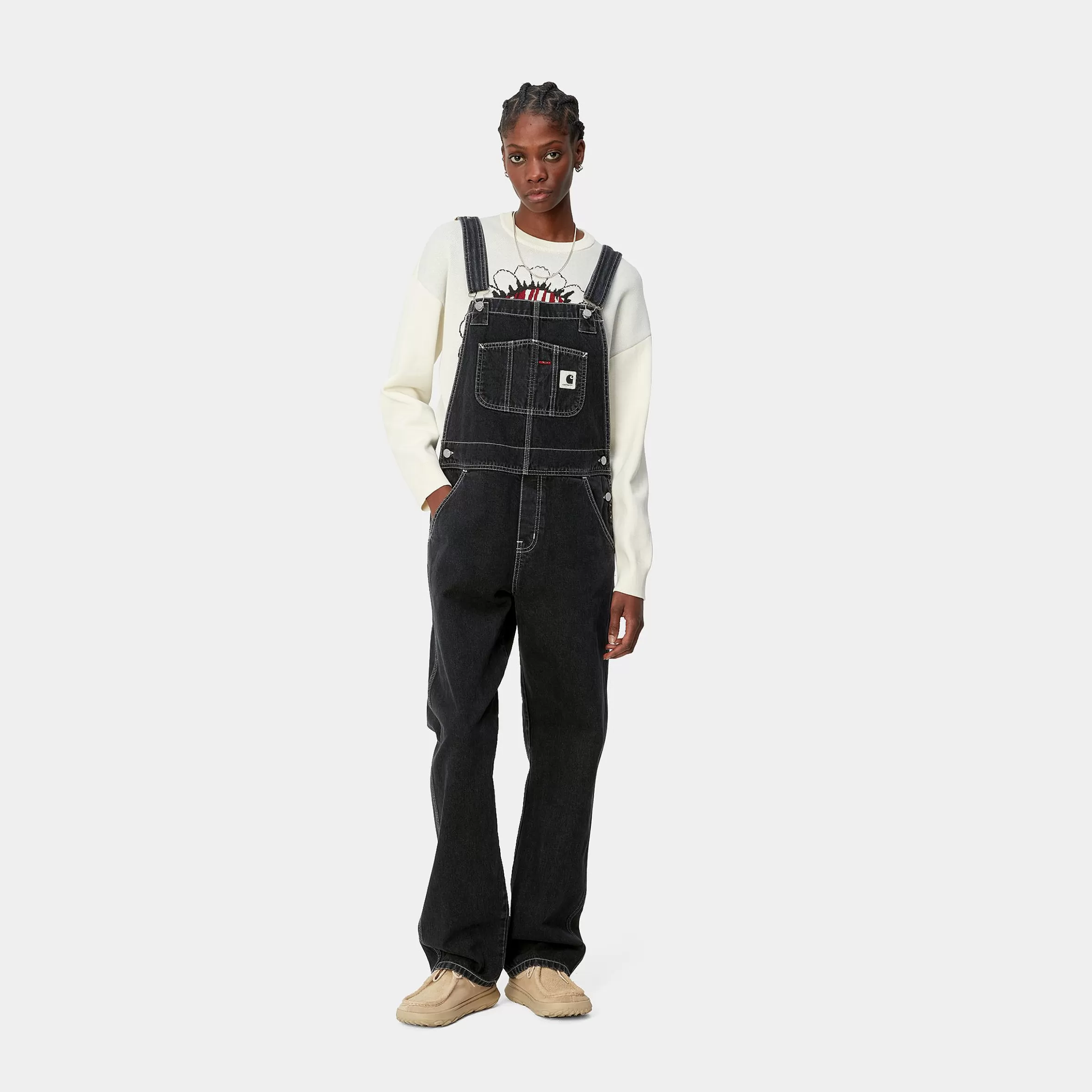 Ganga | Jardineiras | Carhartt WIP W' Bib Overall Straight Black