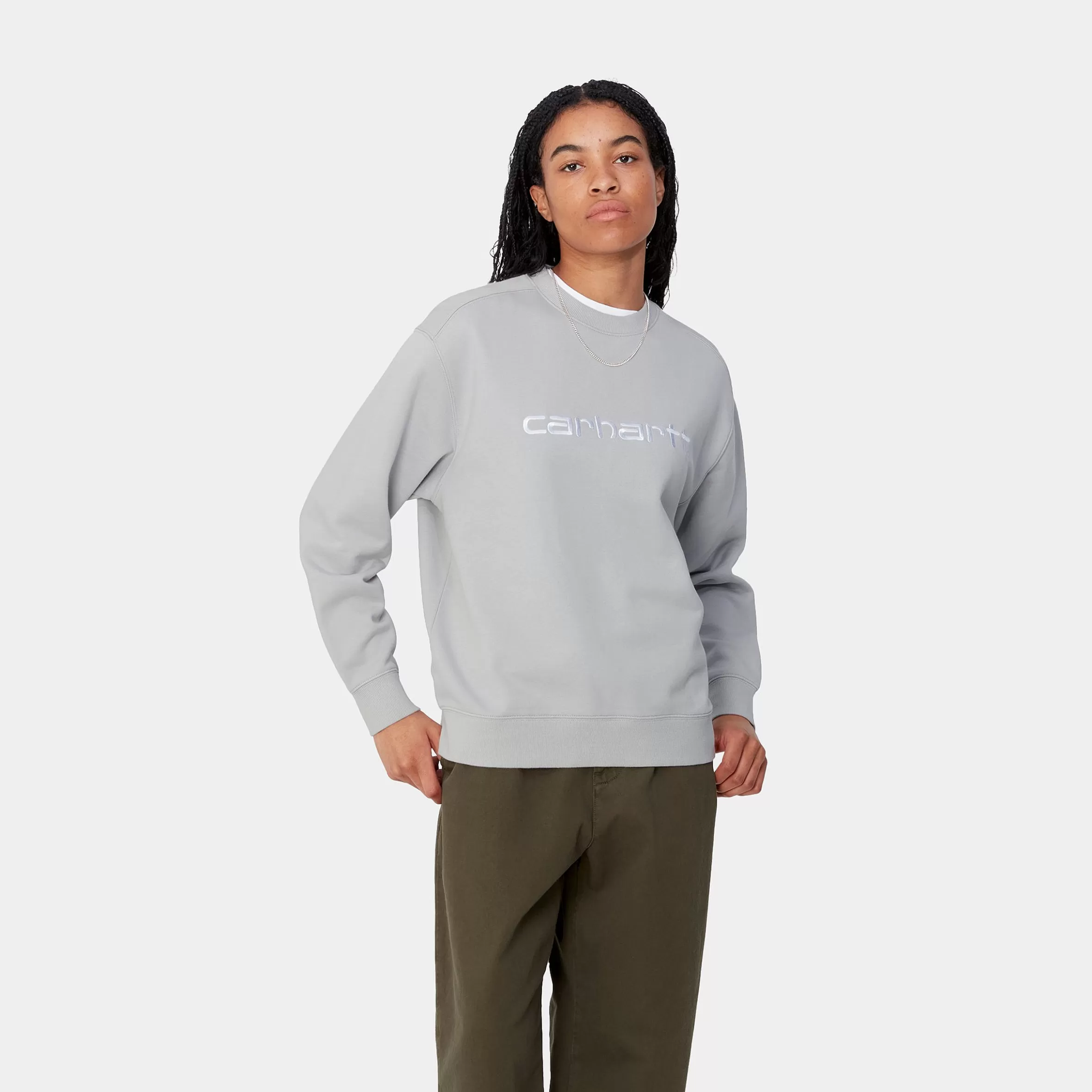 Sweats | Carhartt WIP W' Carhartt Sweatshirt Basalt / White