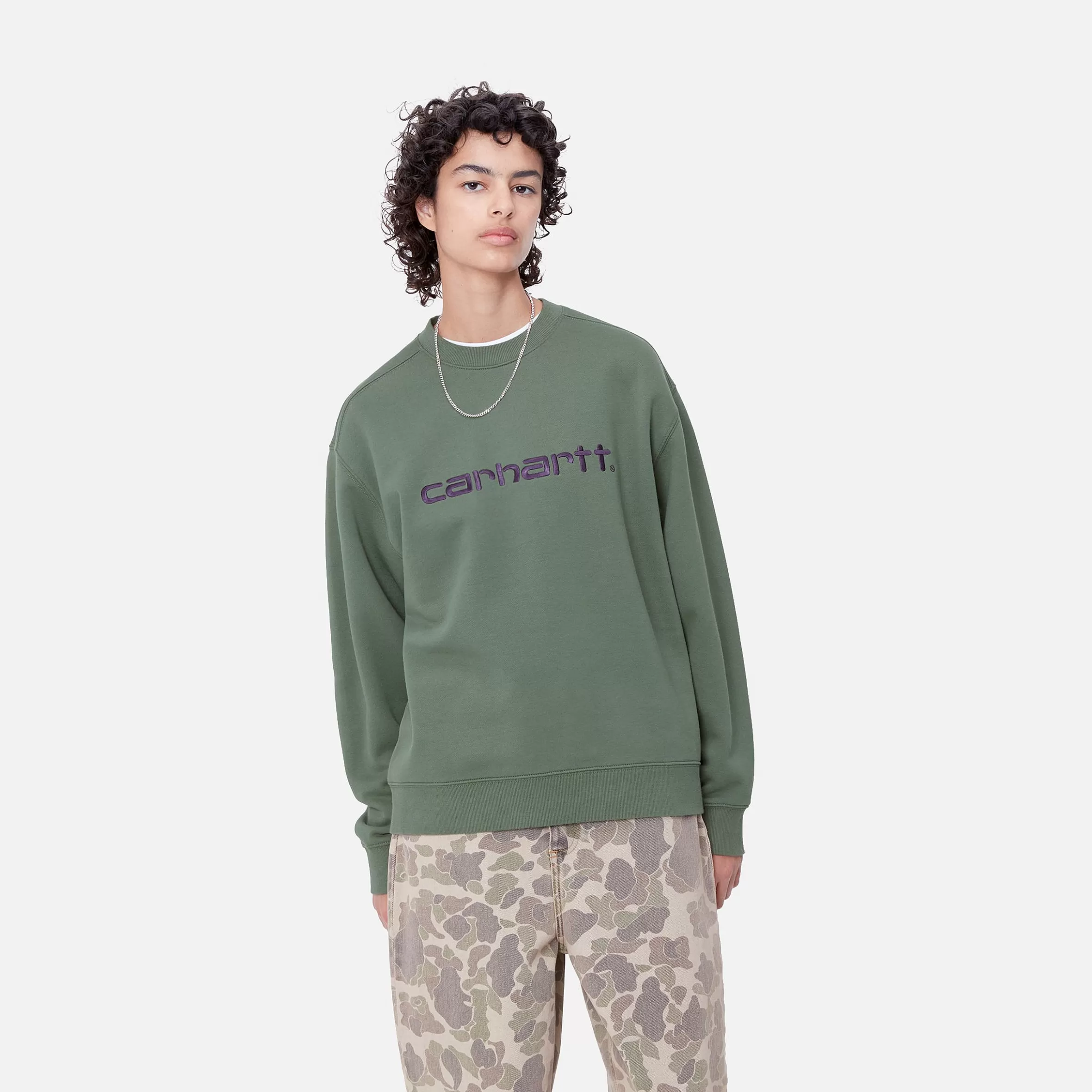 Sweats | Carhartt WIP W' Carhartt Sweatshirt Duck Green / Aura