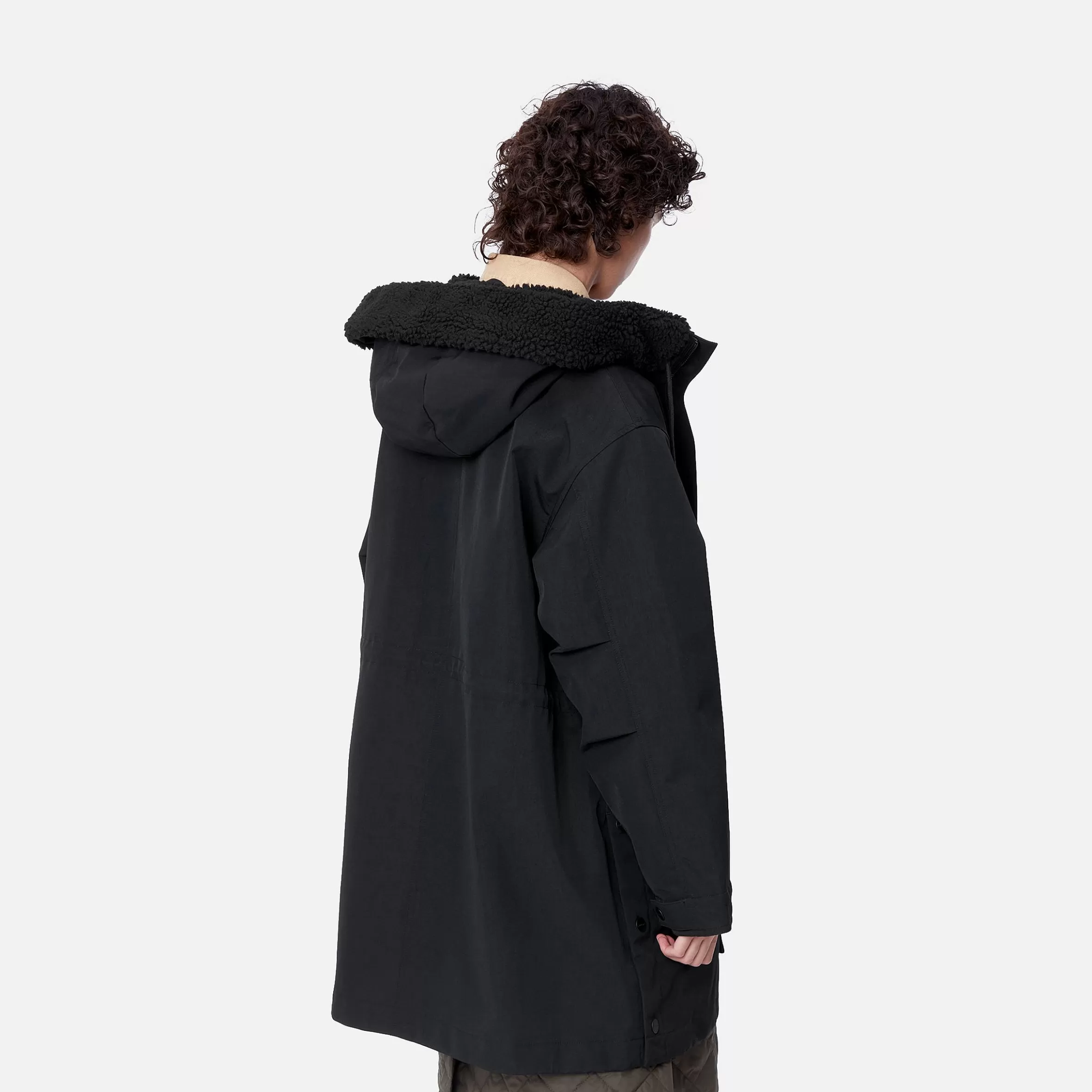 Blusões | Carhartt WIP W' Clarton Parka Black / Black