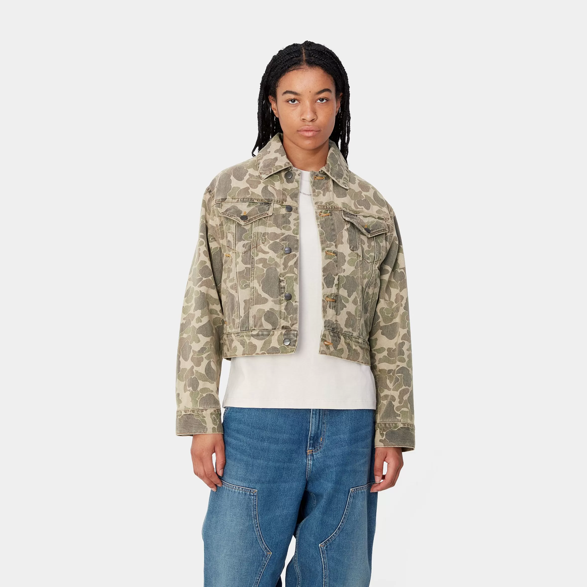 Blusões | Ganga | Carhartt WIP W' Duck Orell Jacket Camo Duck, Black