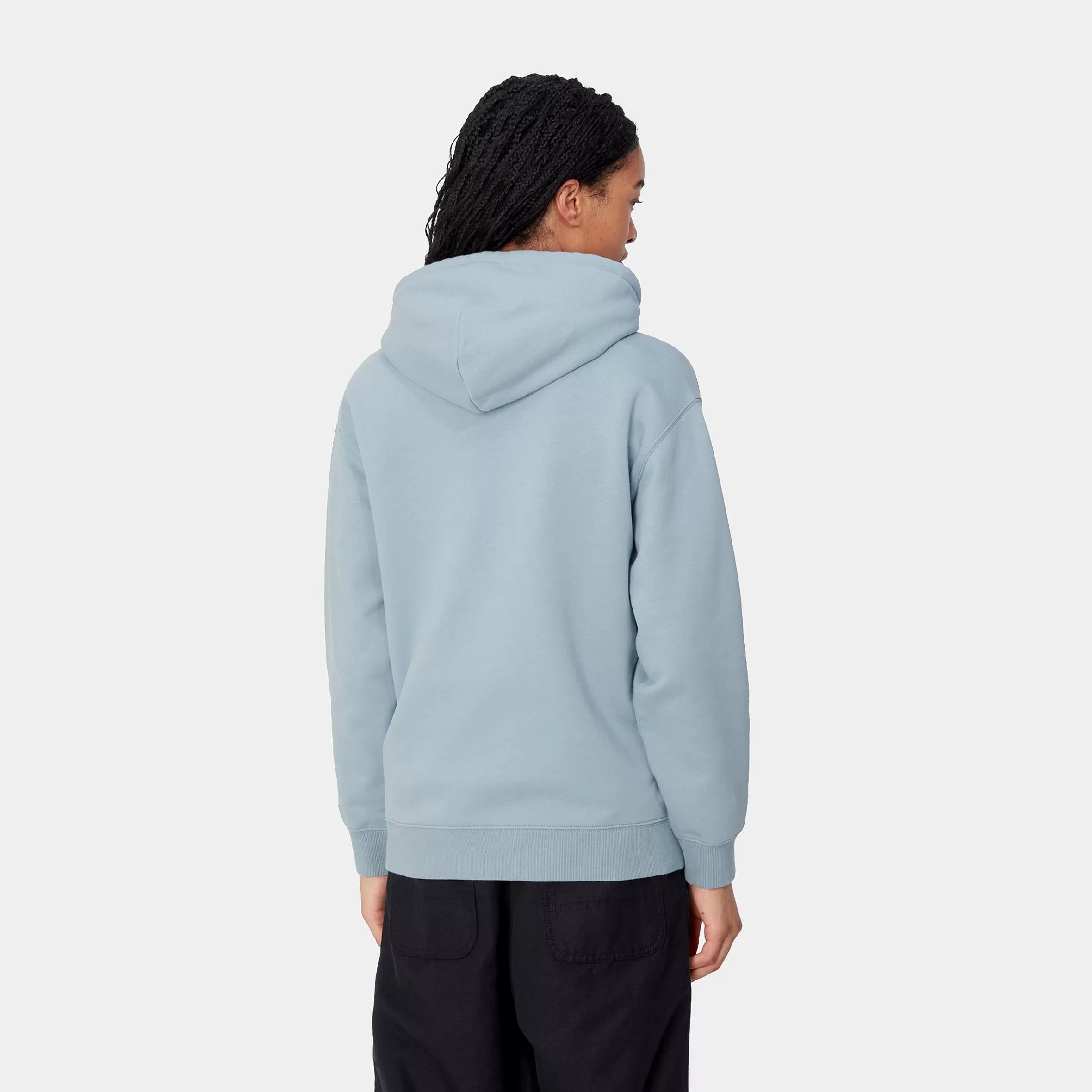 Sweats | Carhartt WIP W' Hooded Carhartt Sweatshirt Misty Sky / White