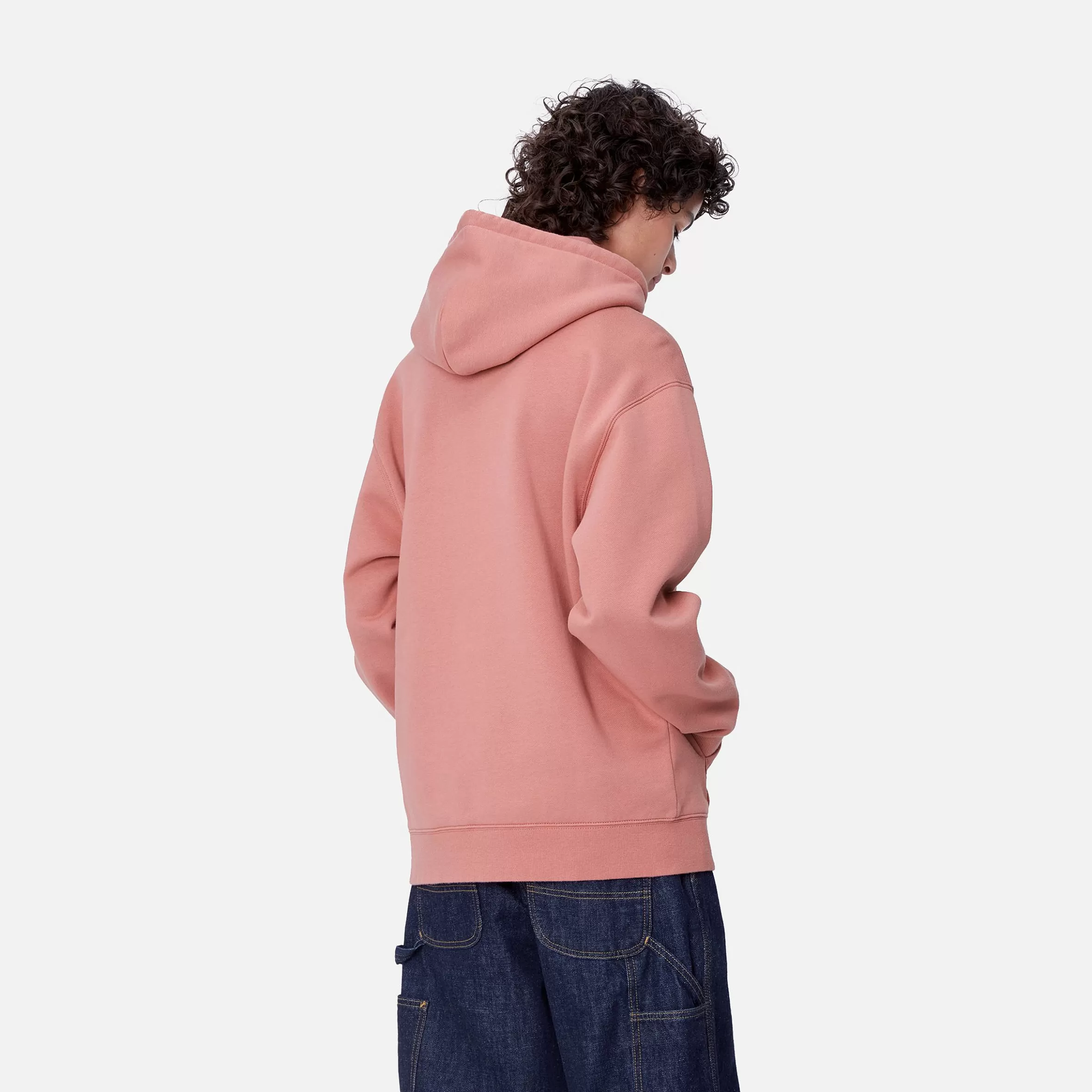 Sweats | Carhartt WIP W' Hooded Carhartt Sweatshirt Dusty Rose / Moonbeam