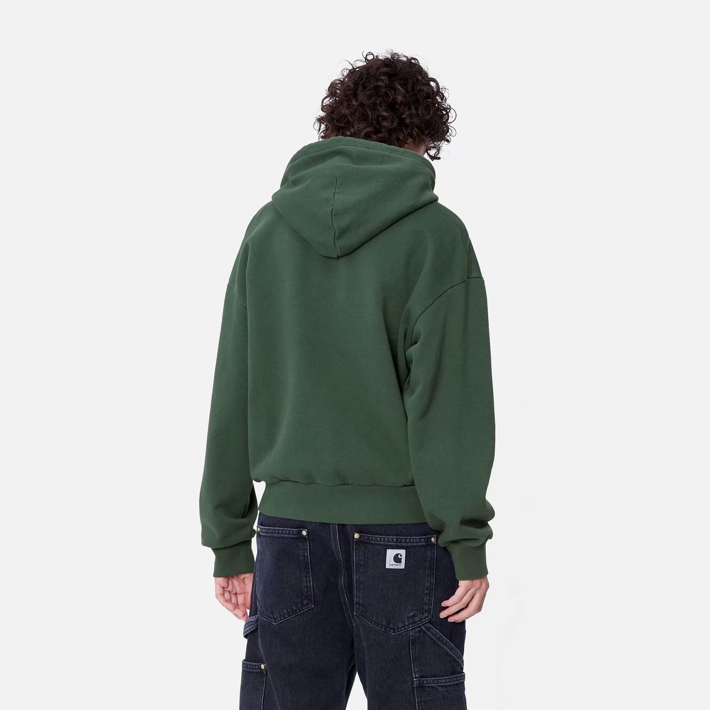 Sweats | Carhartt WIP W' Hooded Casey Sweatshirt Sycamore Tree / Silver