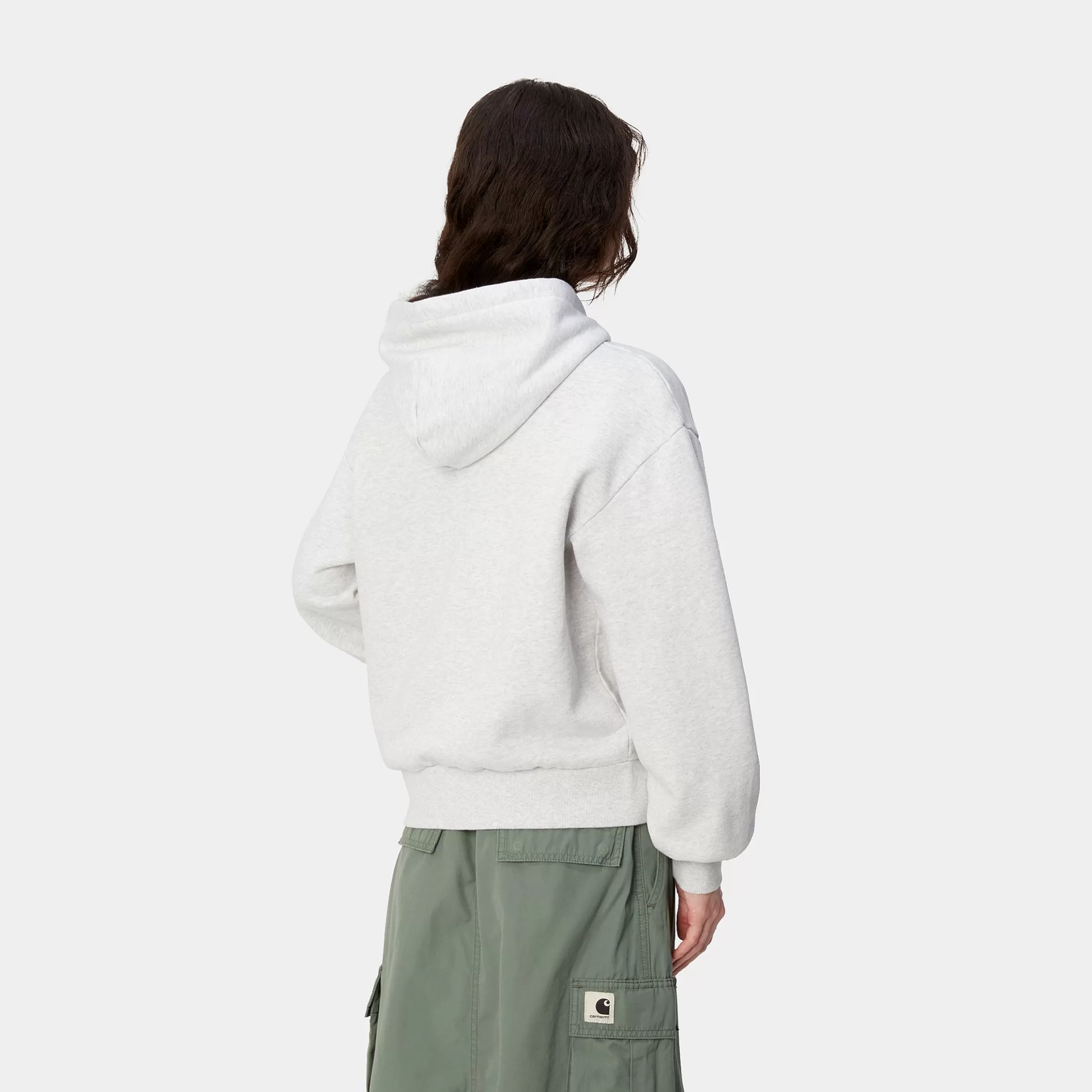 Sweats | Carhartt WIP W' Hooded Casey Sweatshirt Ash Heather / Silver