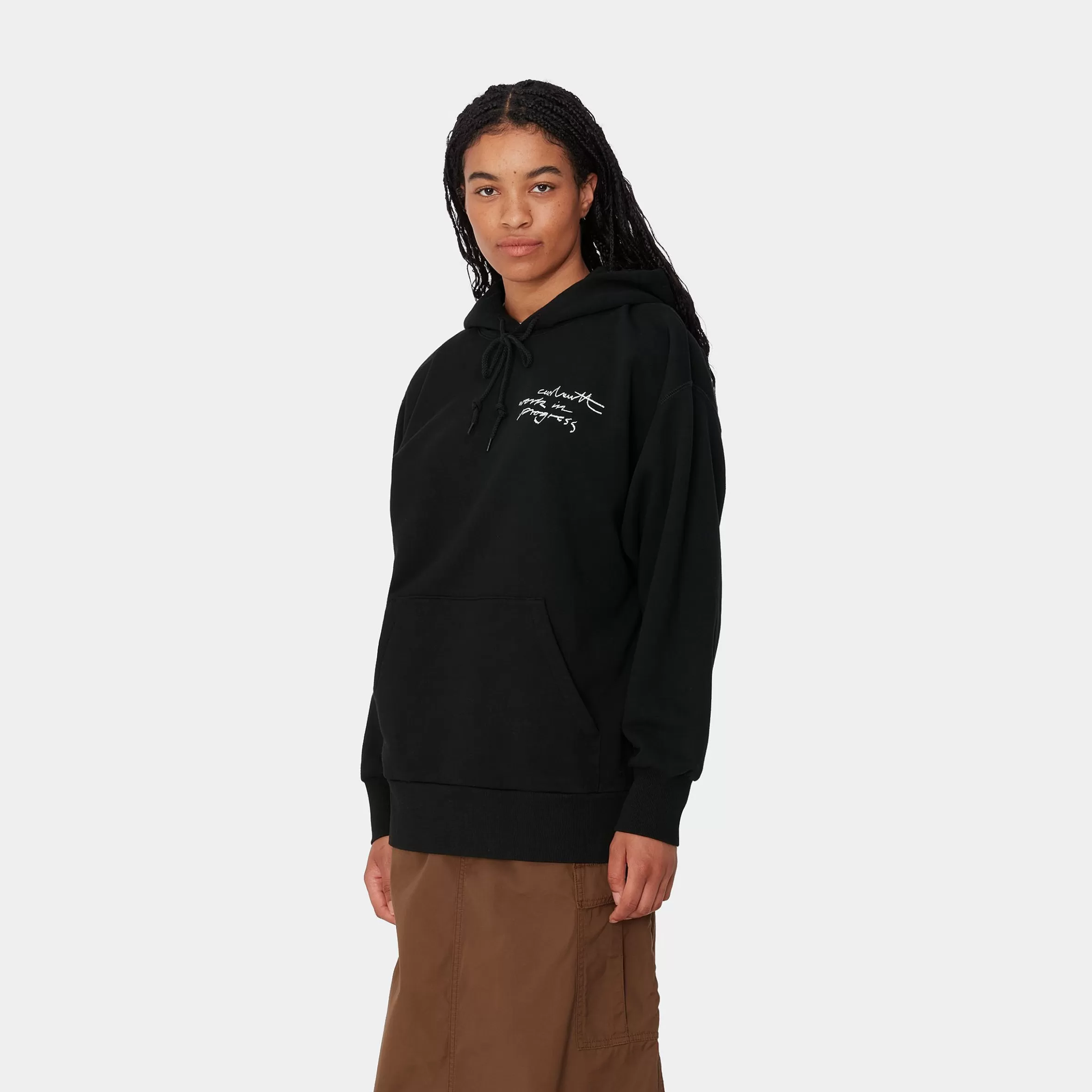 Sweats | Carhartt WIP W' Hooded Lips Sweat Black