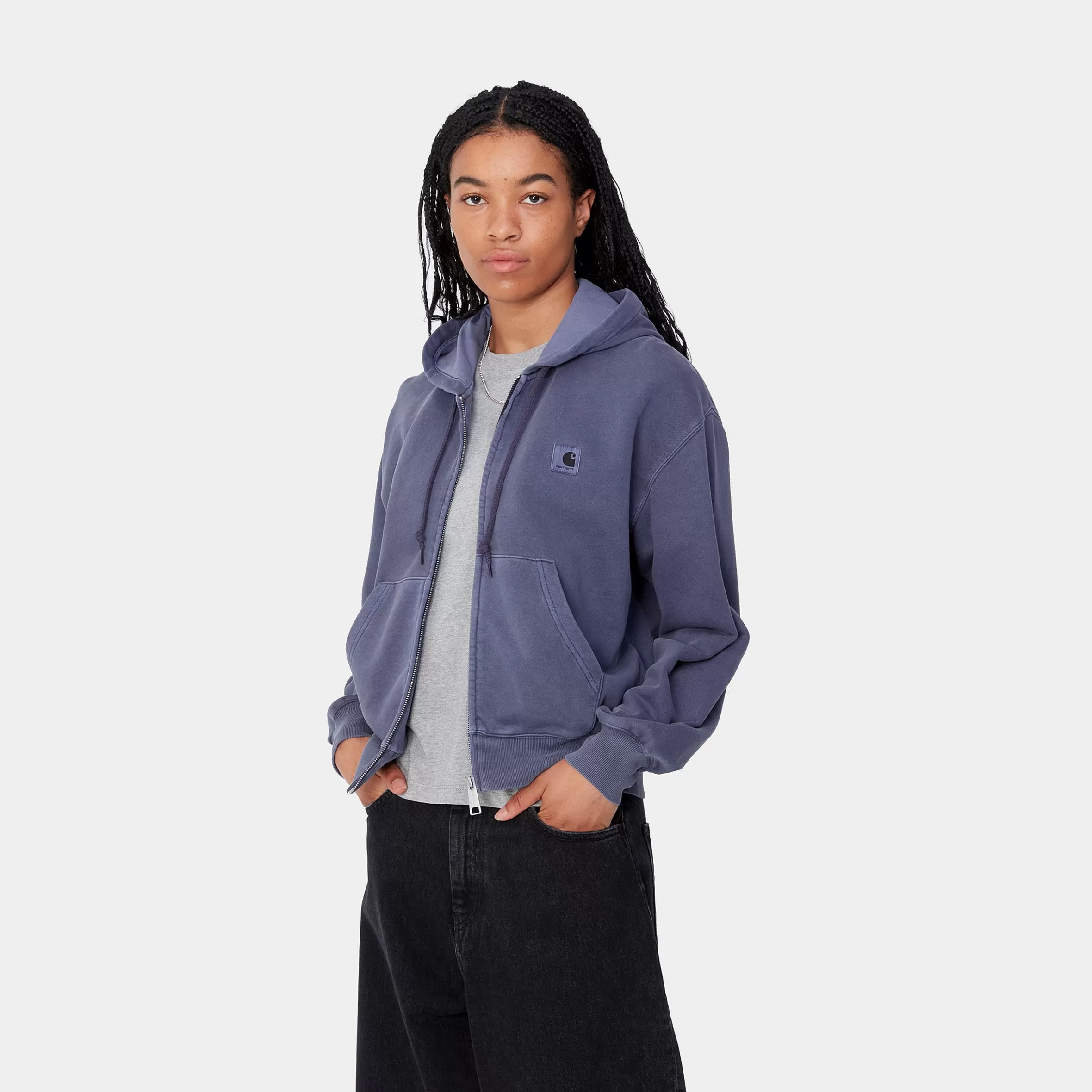 Sweats | Carhartt WIP W' Hooded Nelson Jacket Aura