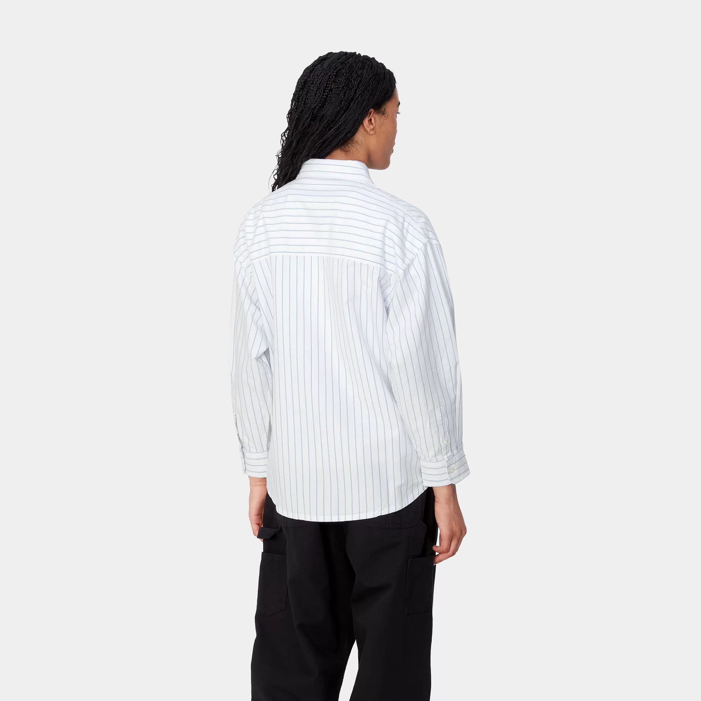 Camisas | Carhartt WIP W' L/S Dowlen Shirt Dowlen Stripe, White / White