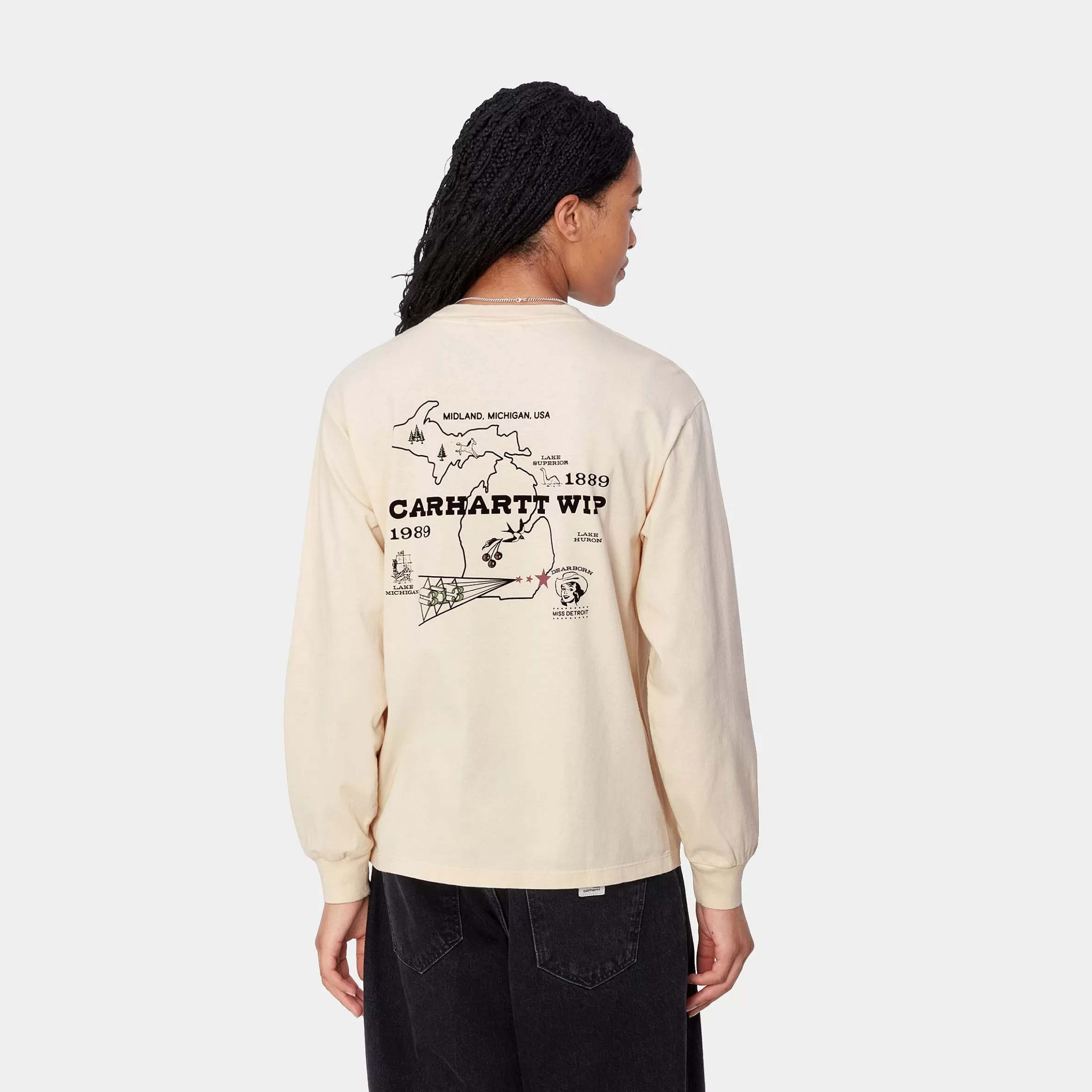 T-Shirts | Carhartt WIP W' L/S Home State T-Shirt Natural