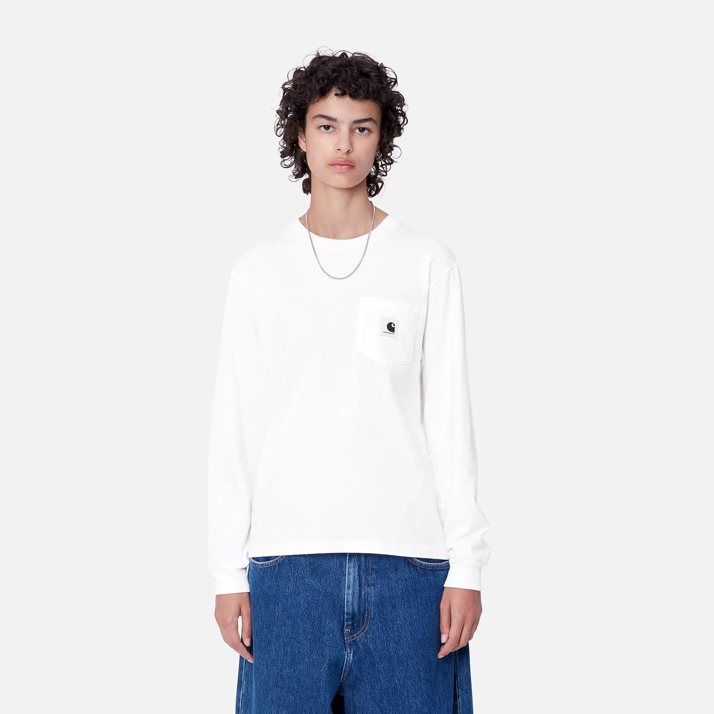 T-Shirts | Carhartt WIP W' L/S Pocket T-Shirt White