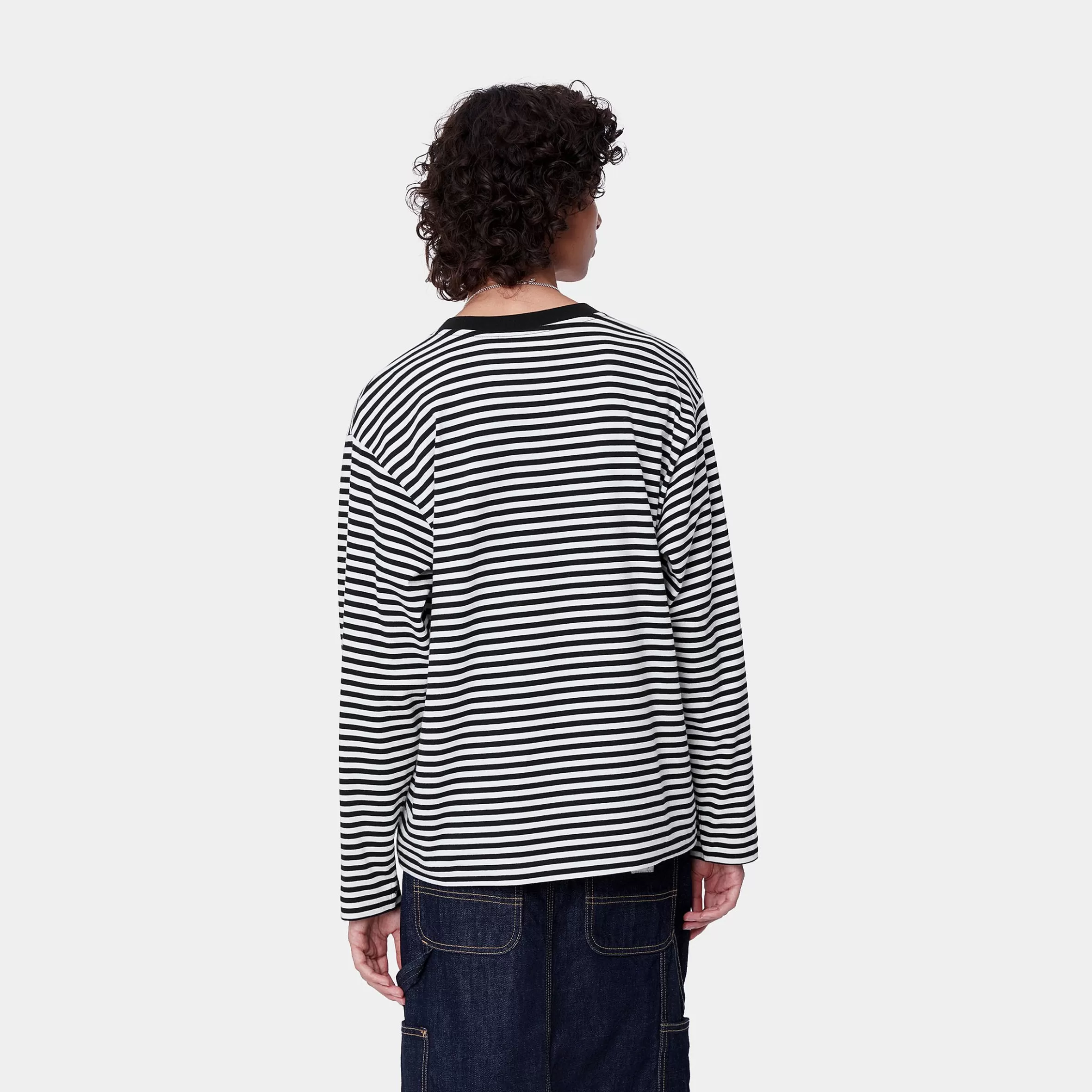 T-Shirts | Carhartt WIP W' L/S Verner T-Shirt Verner stripe, Black / Wax